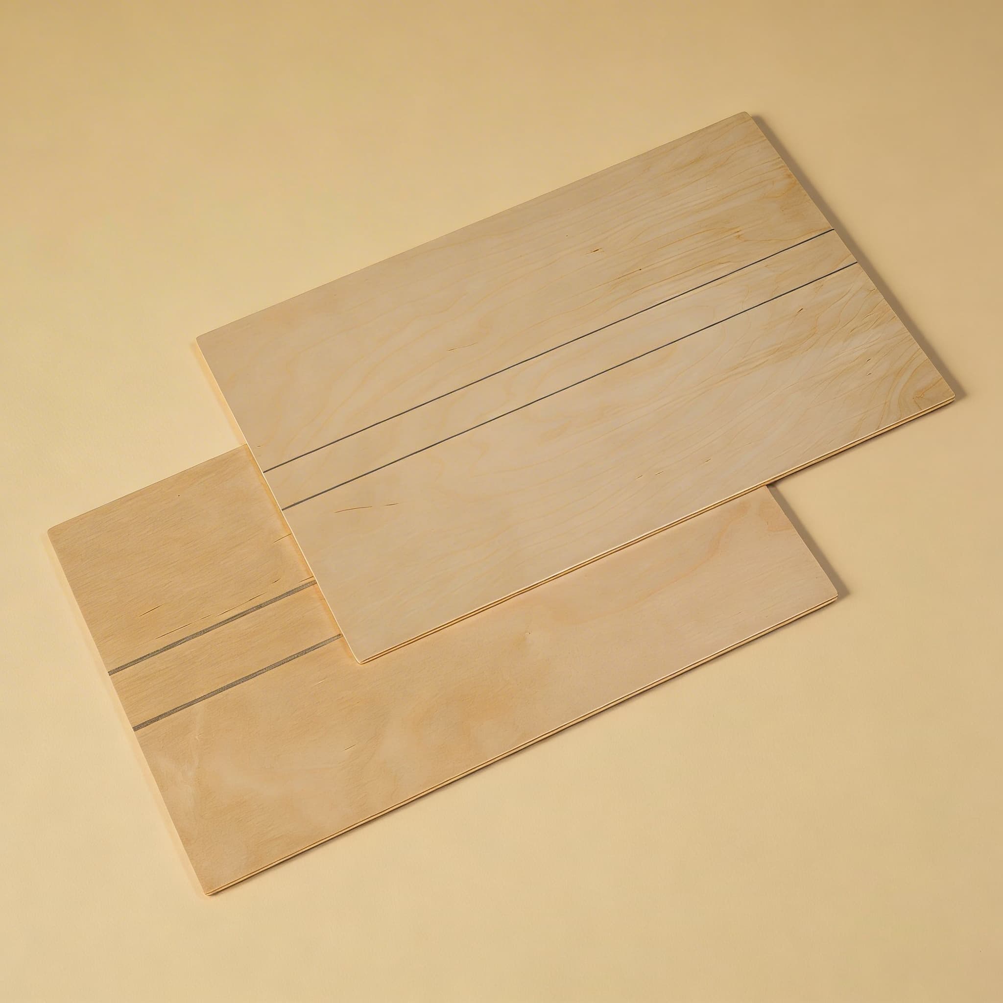 Holzbretter: 2er-Set — Seitenansicht