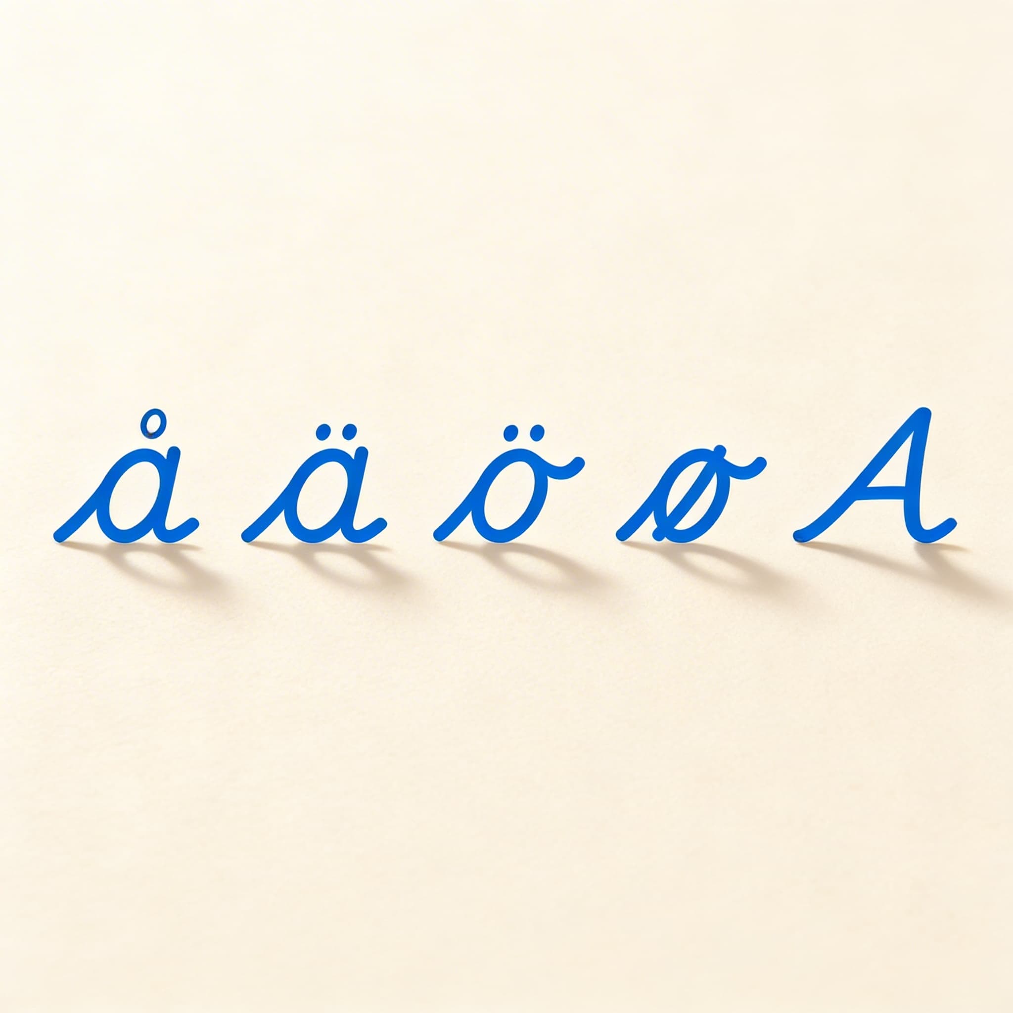 Large Movable Alphabet: Nordic Cursive - Supplement Set