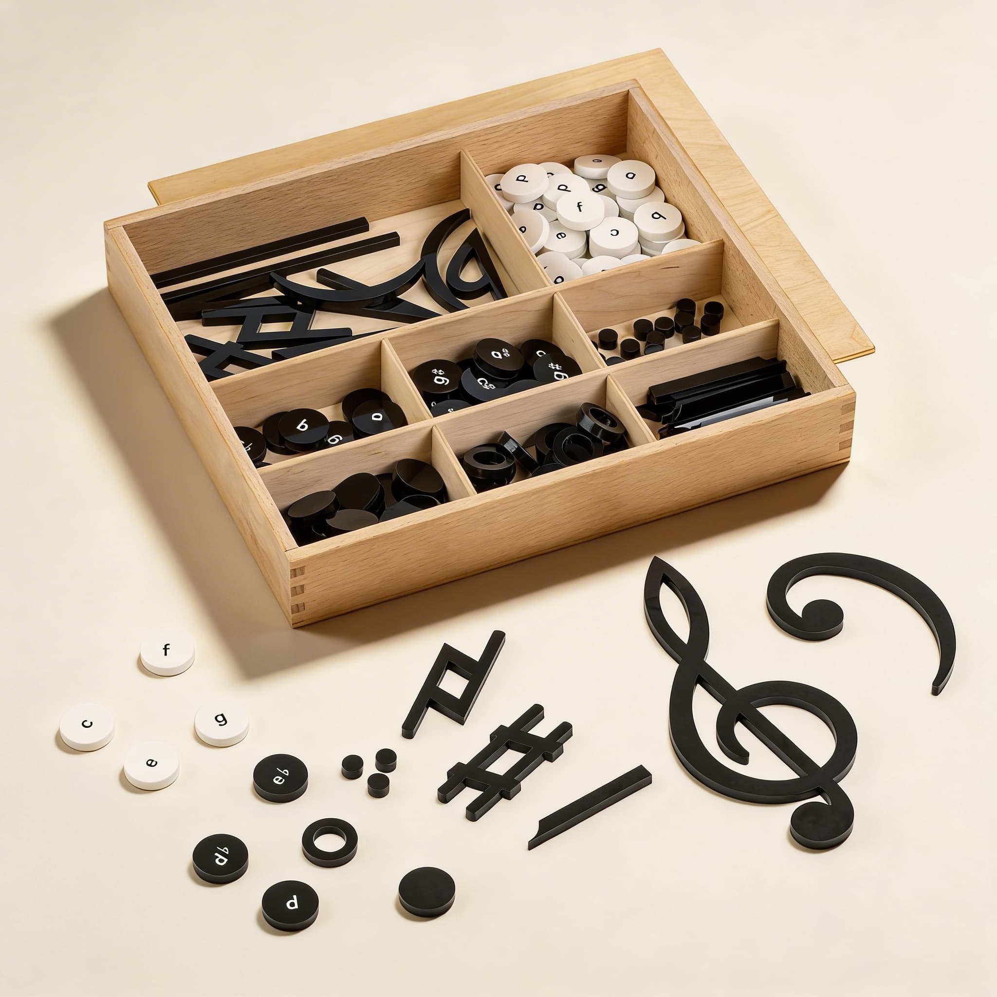 Hudební znaky a noty ke zvonečkům — Katalogový pohled