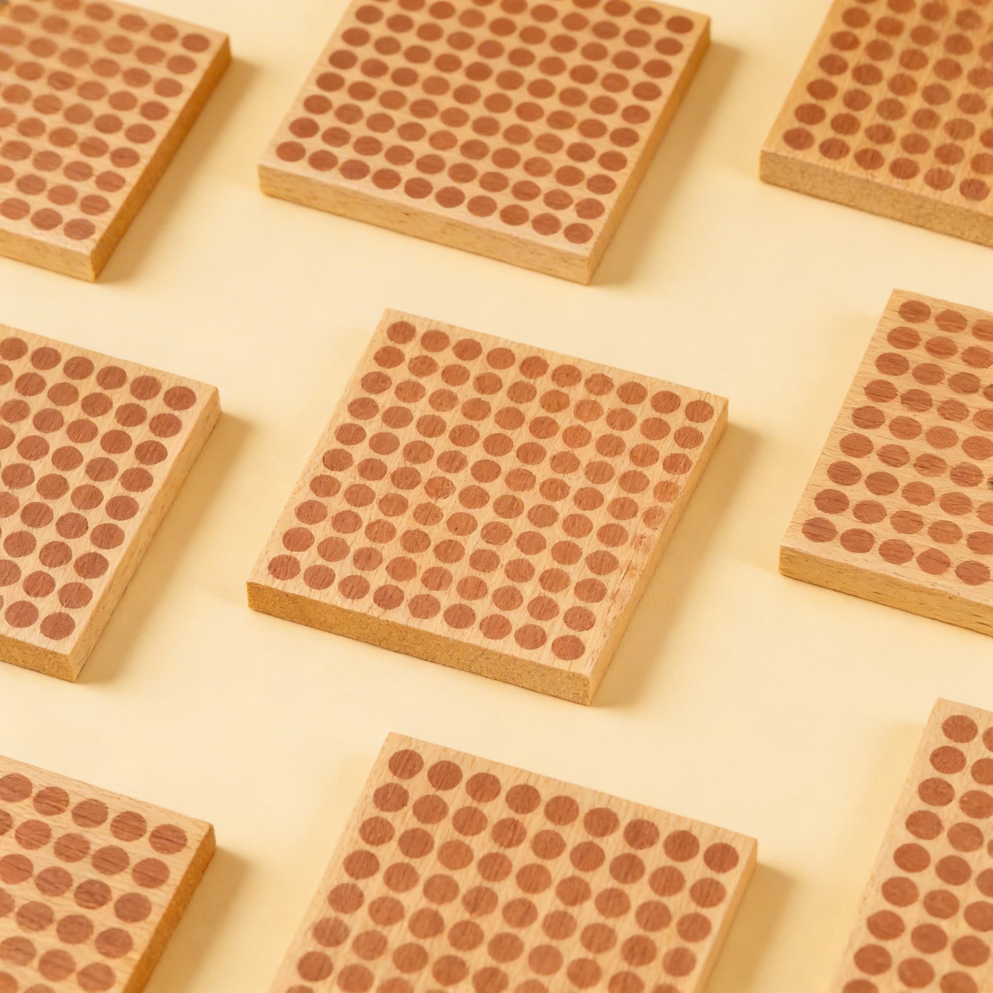Holzquadrat der 100: Set mit 10 Stück — Ansicht 2