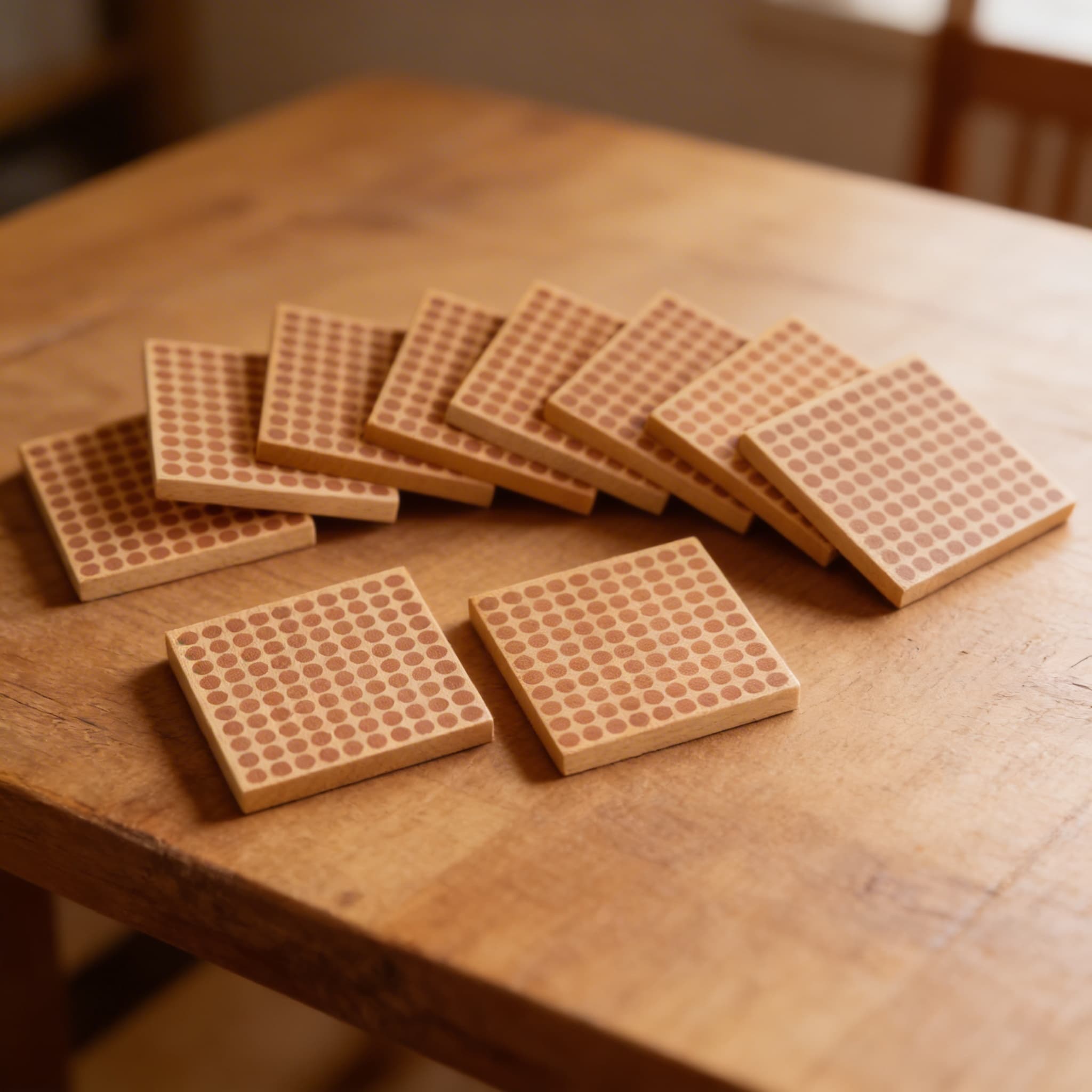 Holzquadrat der 100: Set mit 10 Stück — Ansicht 3