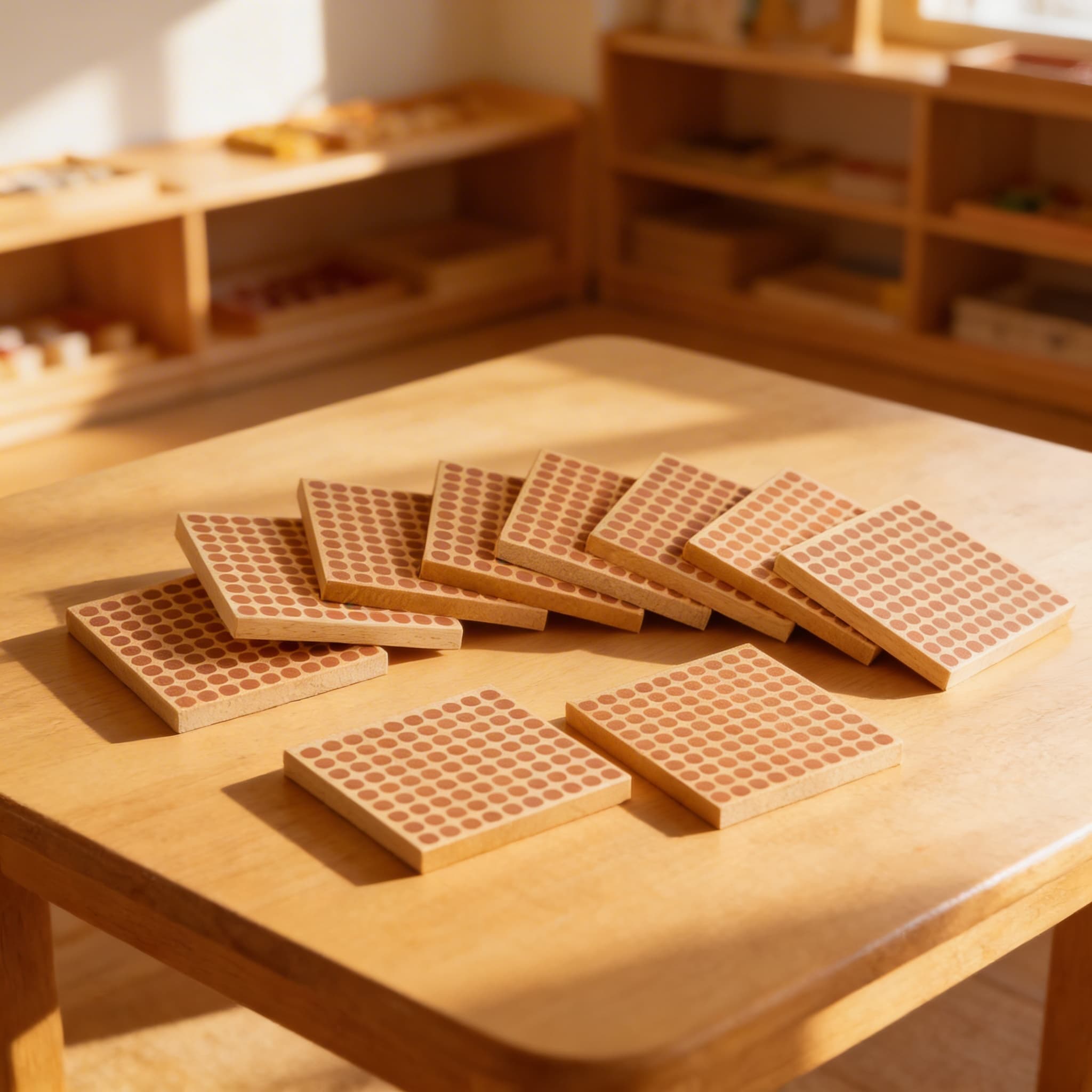 Holzquadrat der 100: Set mit 10 Stück — Ansicht 4