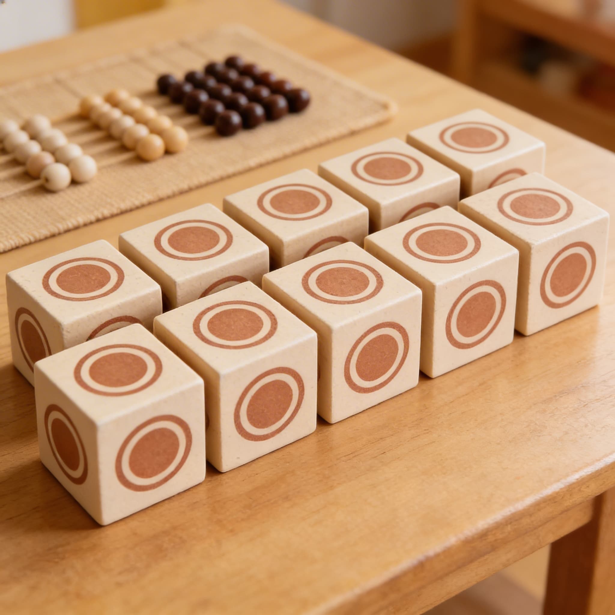 Tausenderwürfel — 10er-Set für große Mengenerfassung — Detailansicht