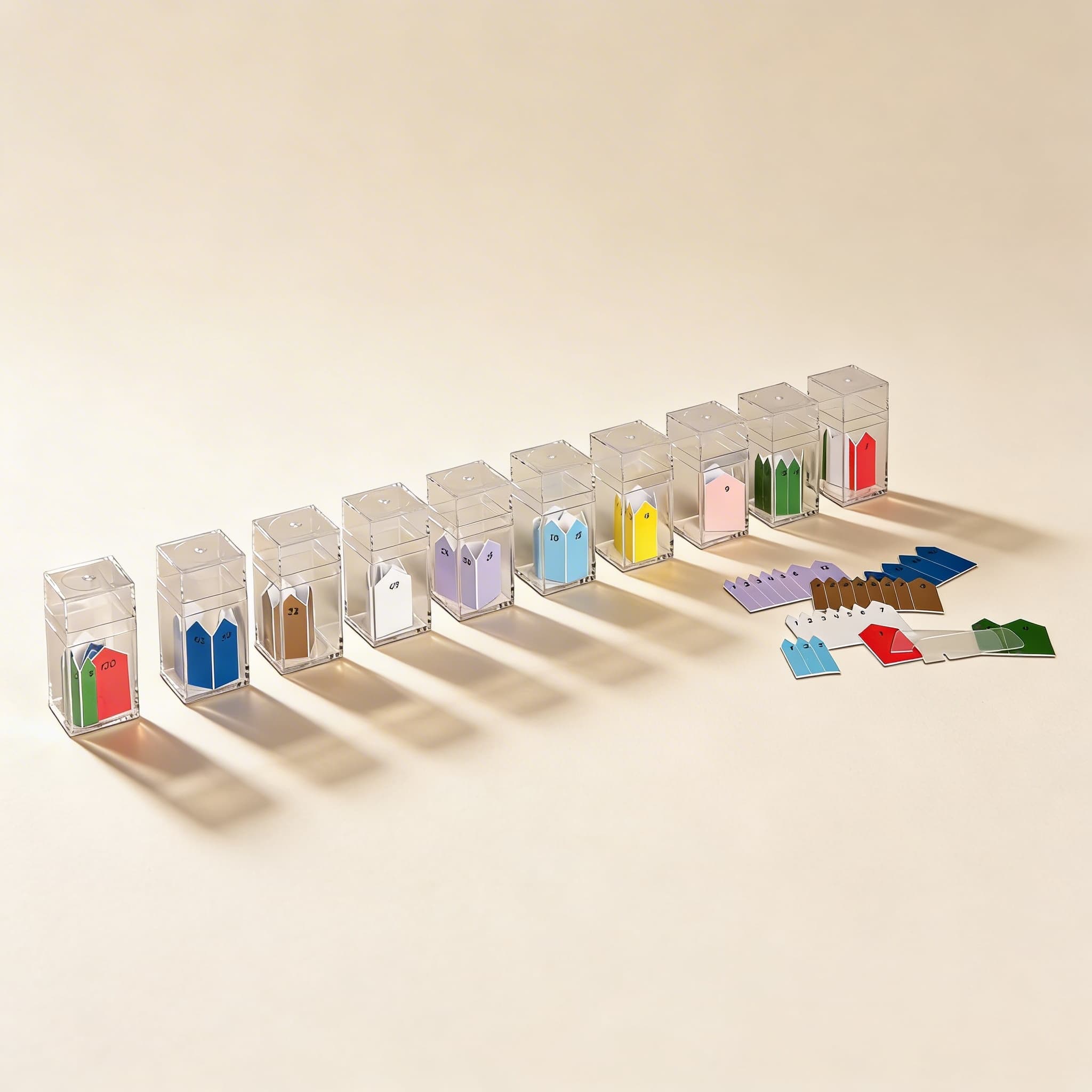 Tištěné šipky pro krátké řetězy korálků — Katalogový pohled