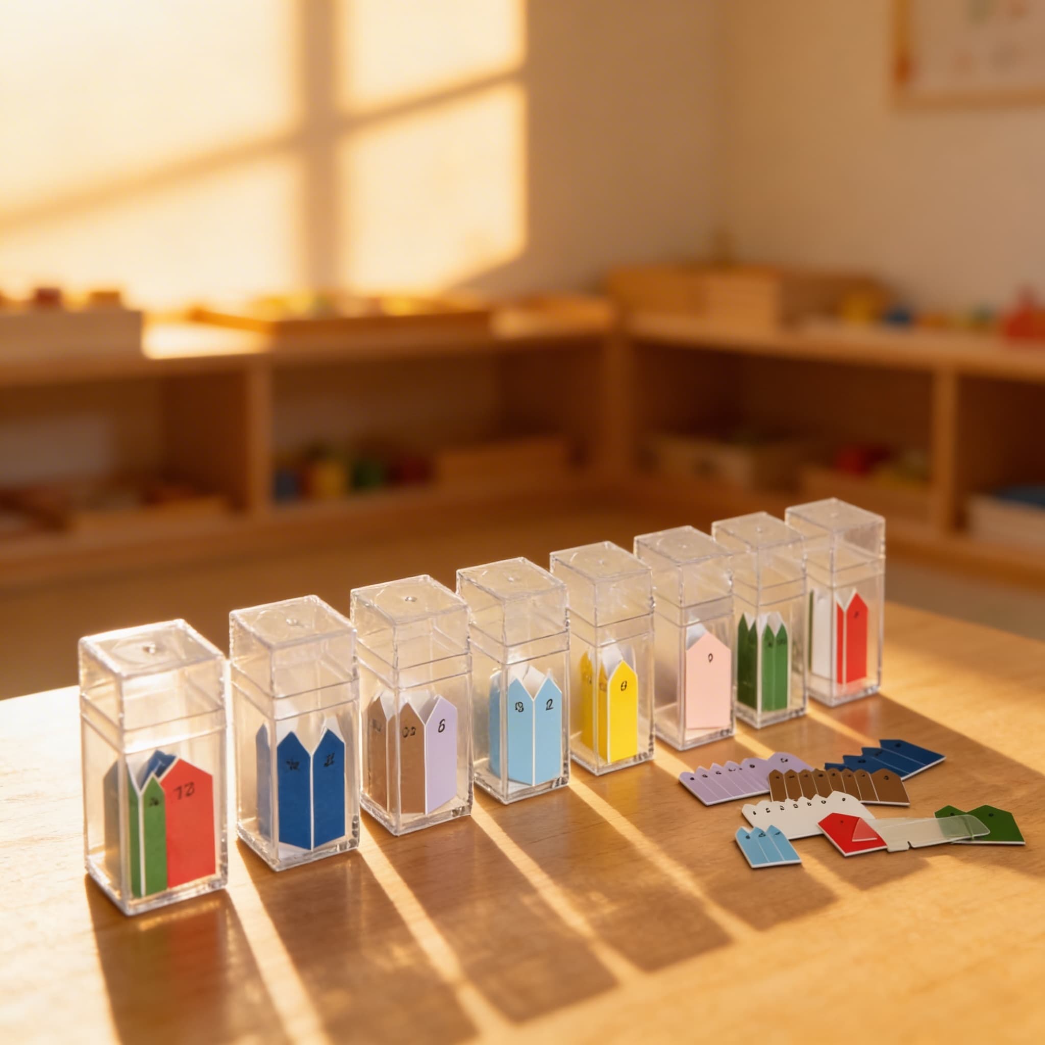 Tištěné šipky pro krátké řetězy korálků — Při použití