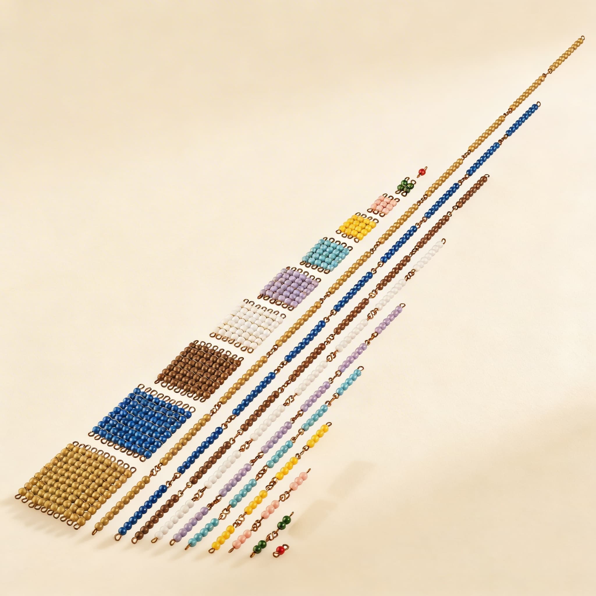 Kurze Perlenketten: Einzelperlen Nylon