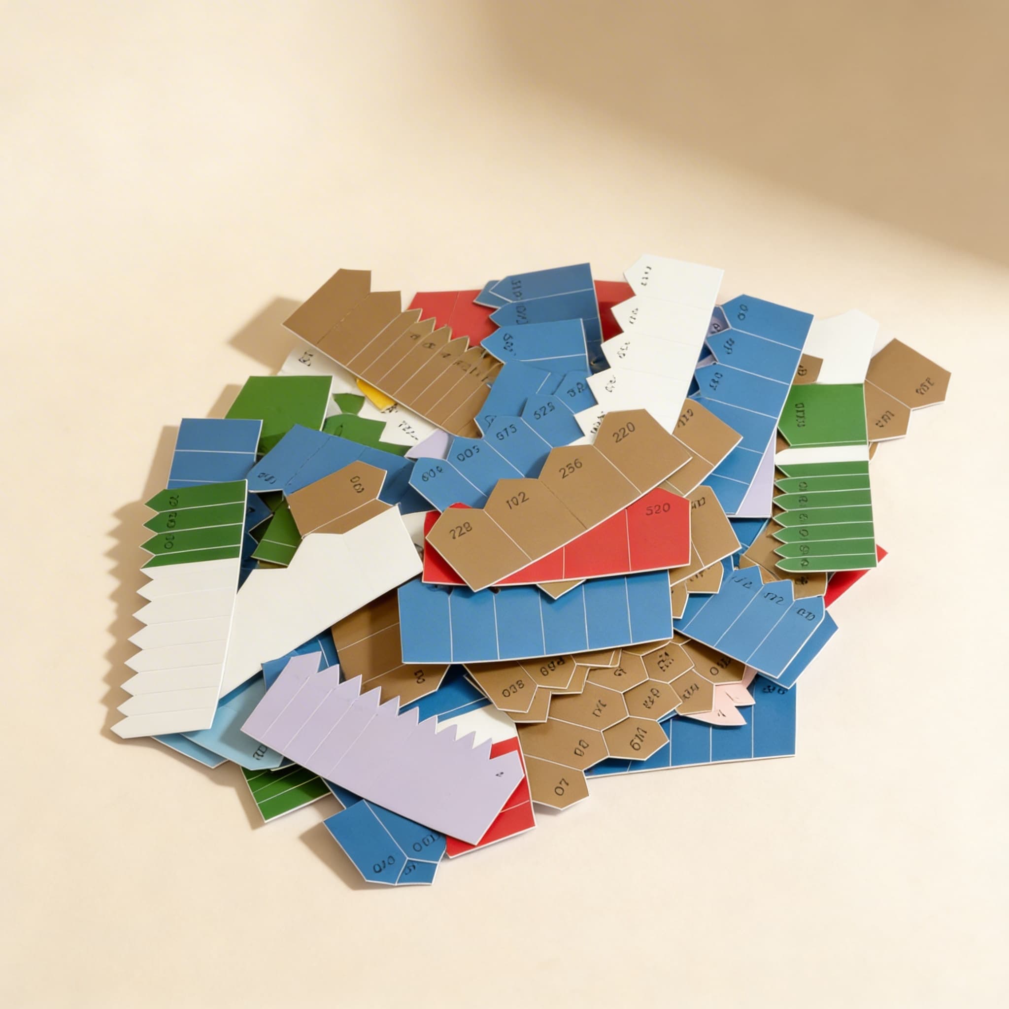 Šipky pro dlouhé řetězy korálků — Boční pohled