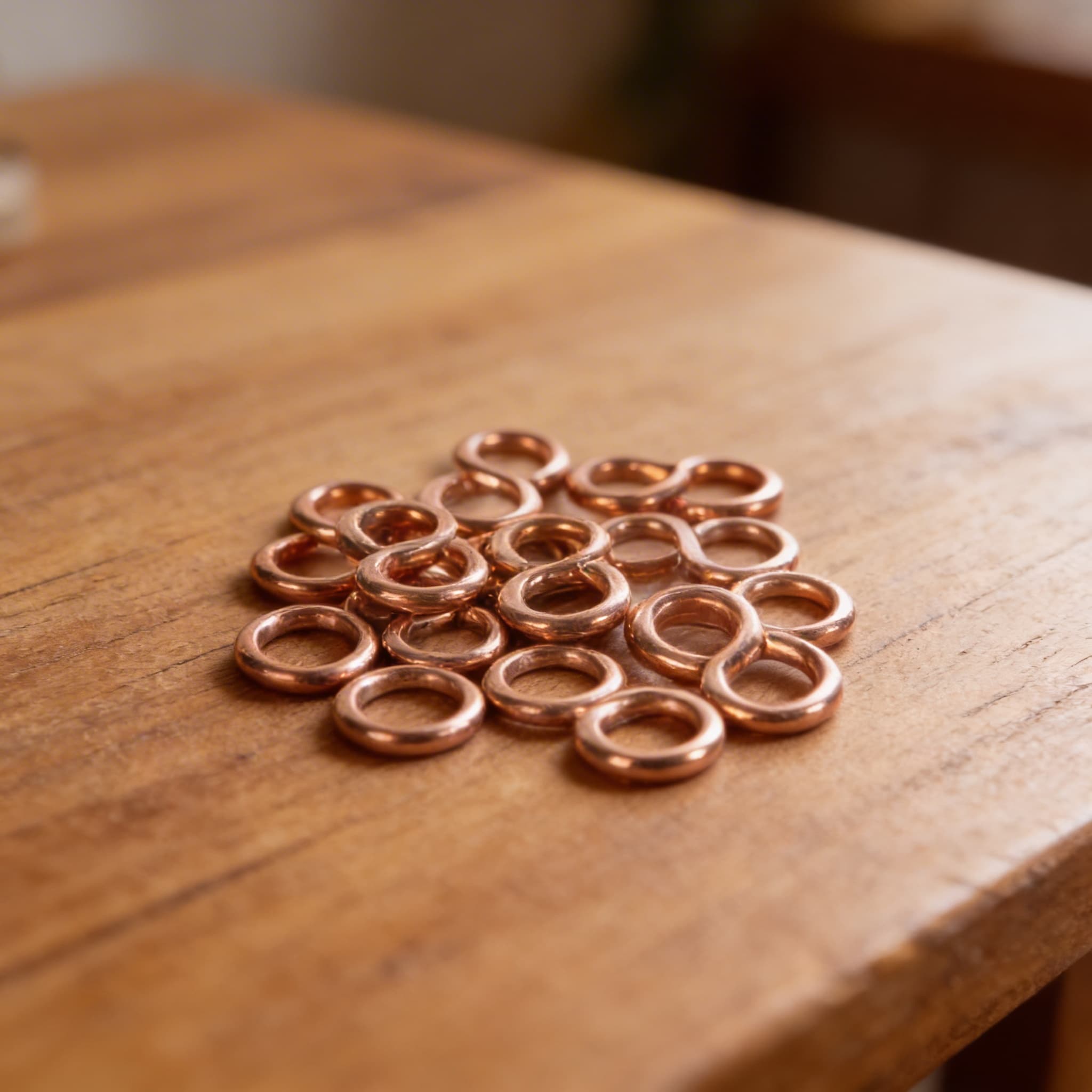 S-Haken für Ketten: Kupfer (10 Stück) — Ansicht 3