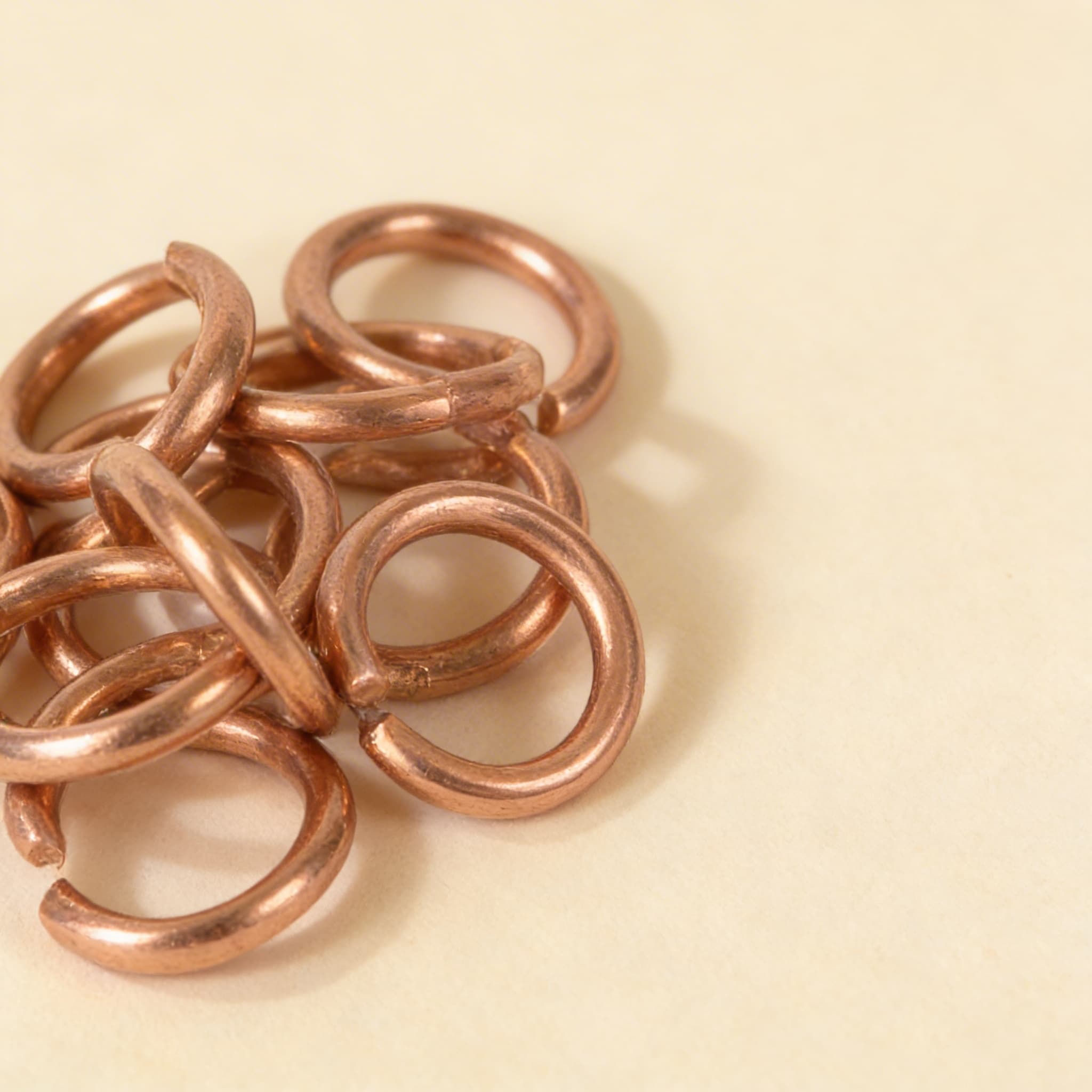 O-Ringe für Ketten: Kupfer (10 Stück) — Ansicht 2