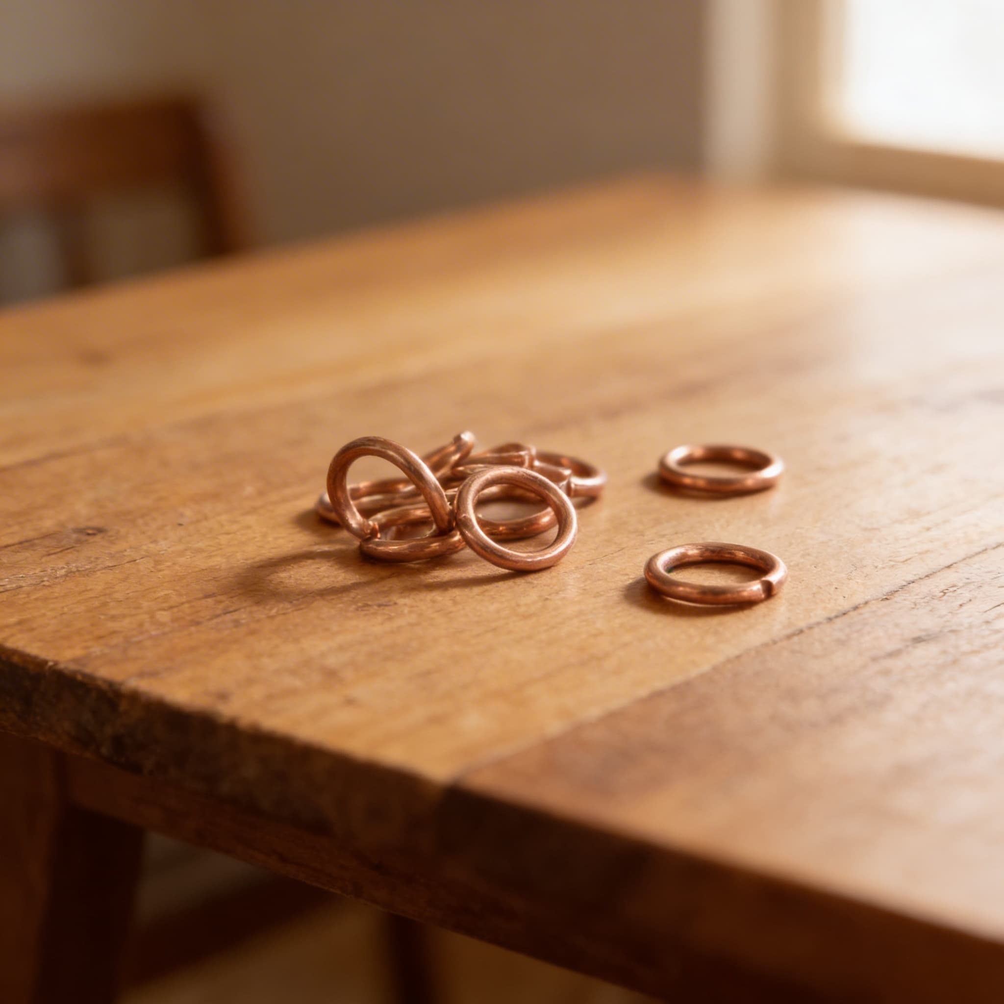 O-Ringe für Ketten: Kupfer (10 Stück) — Ansicht 3