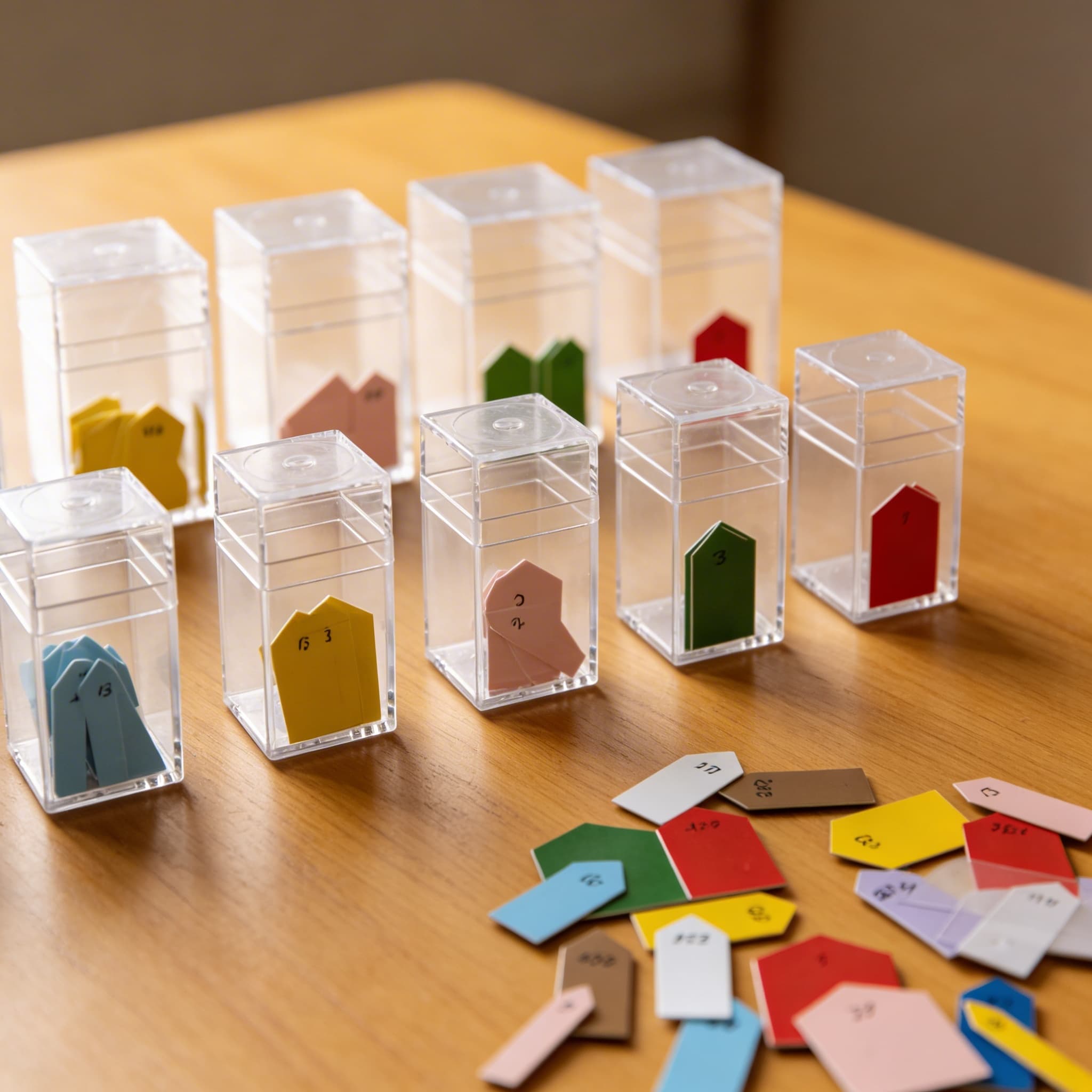 Tlačené šípky: korálkový materiál — Detailný pohľad