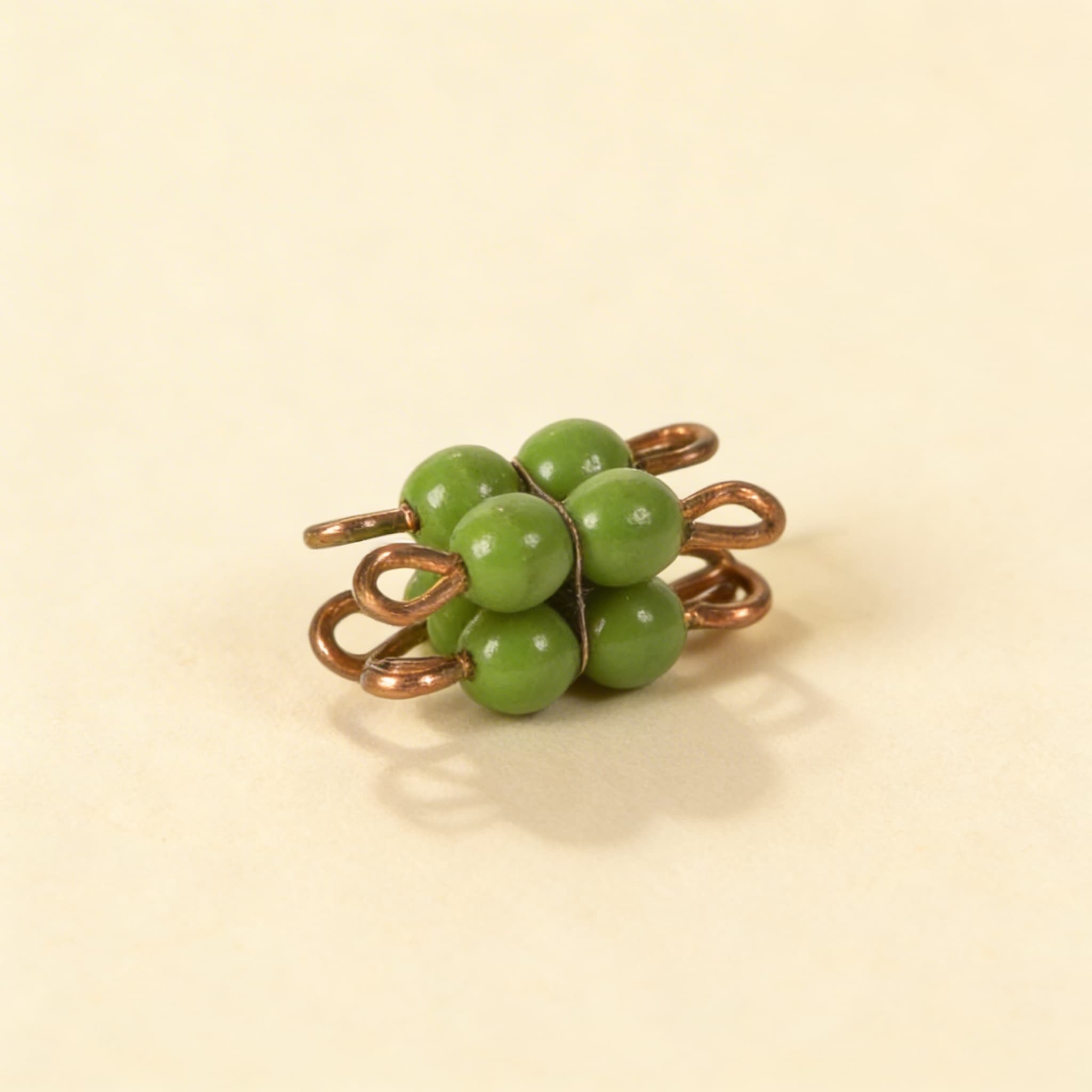 Einzelner Glasperlen-Würfel 2: Grün