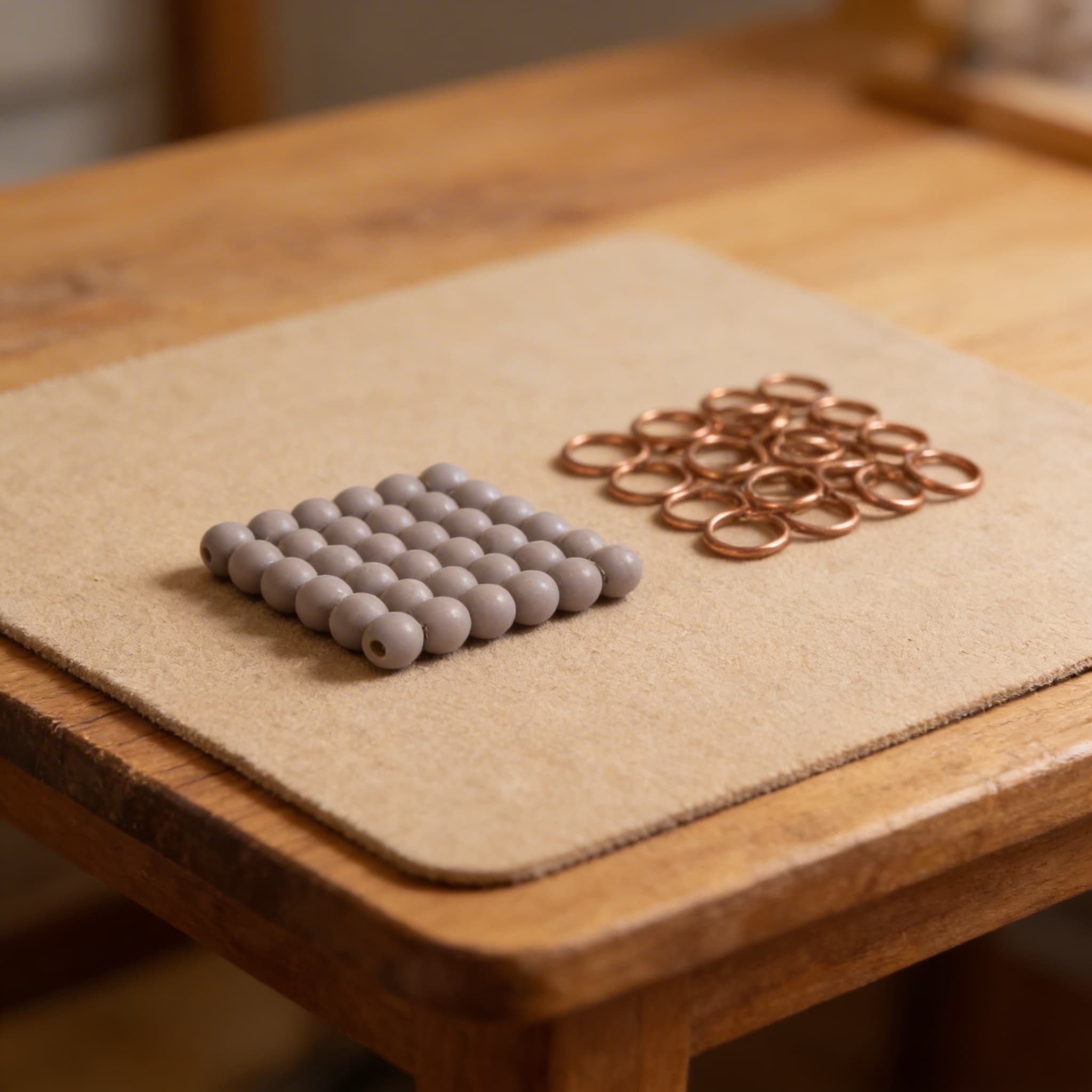 Glasperlenwürfel der 6 — Violetter Würfel für Mathematik — Detailansicht