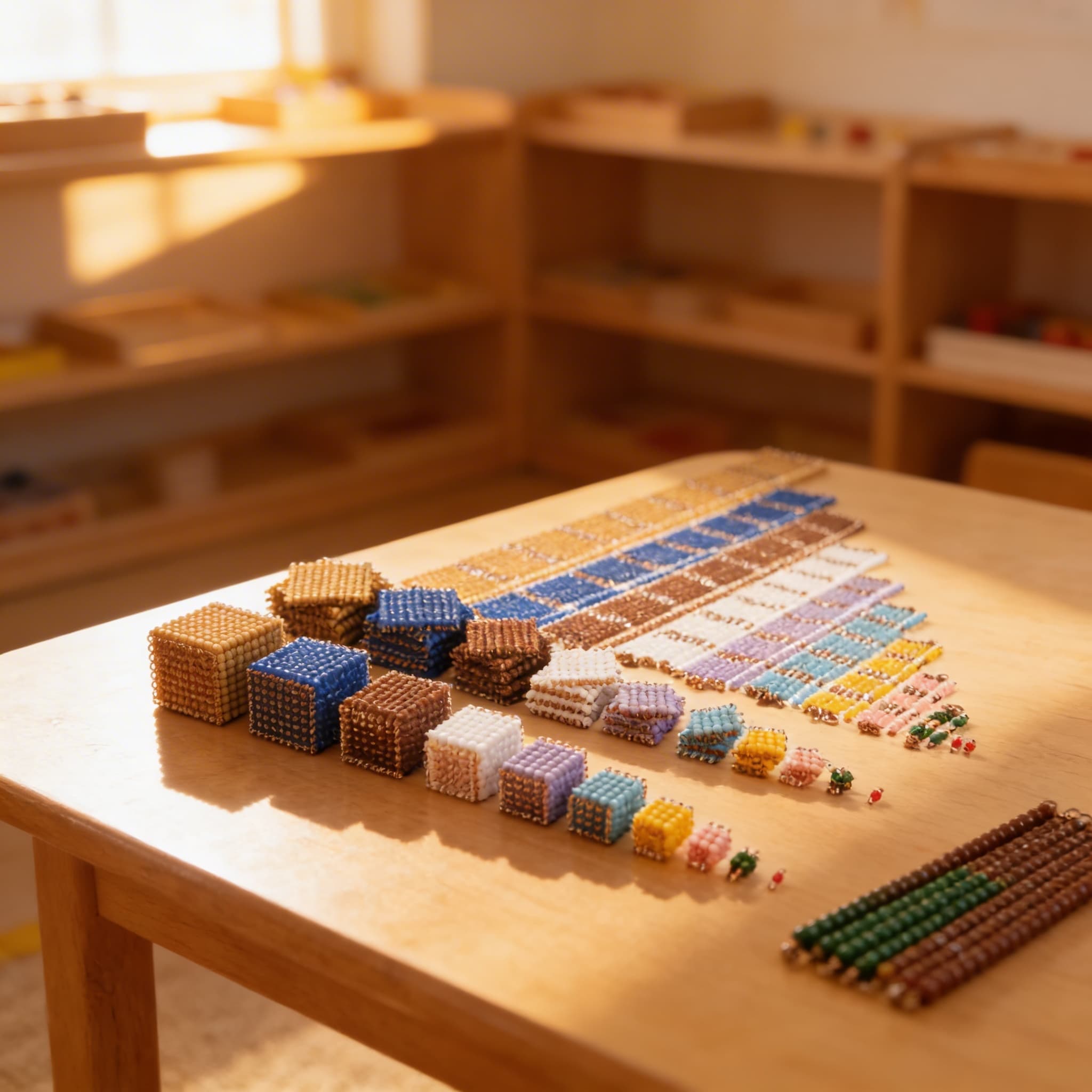 Einzelne Nylonperlen — Vollständiges Dezimalsystem-Material — Im Einsatz