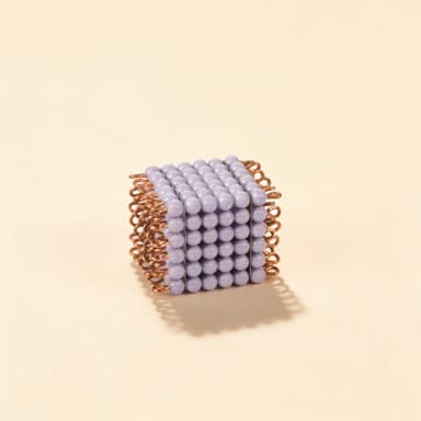 Nylon-Perlen-Würfel 6er — Violette Einzeleinheit