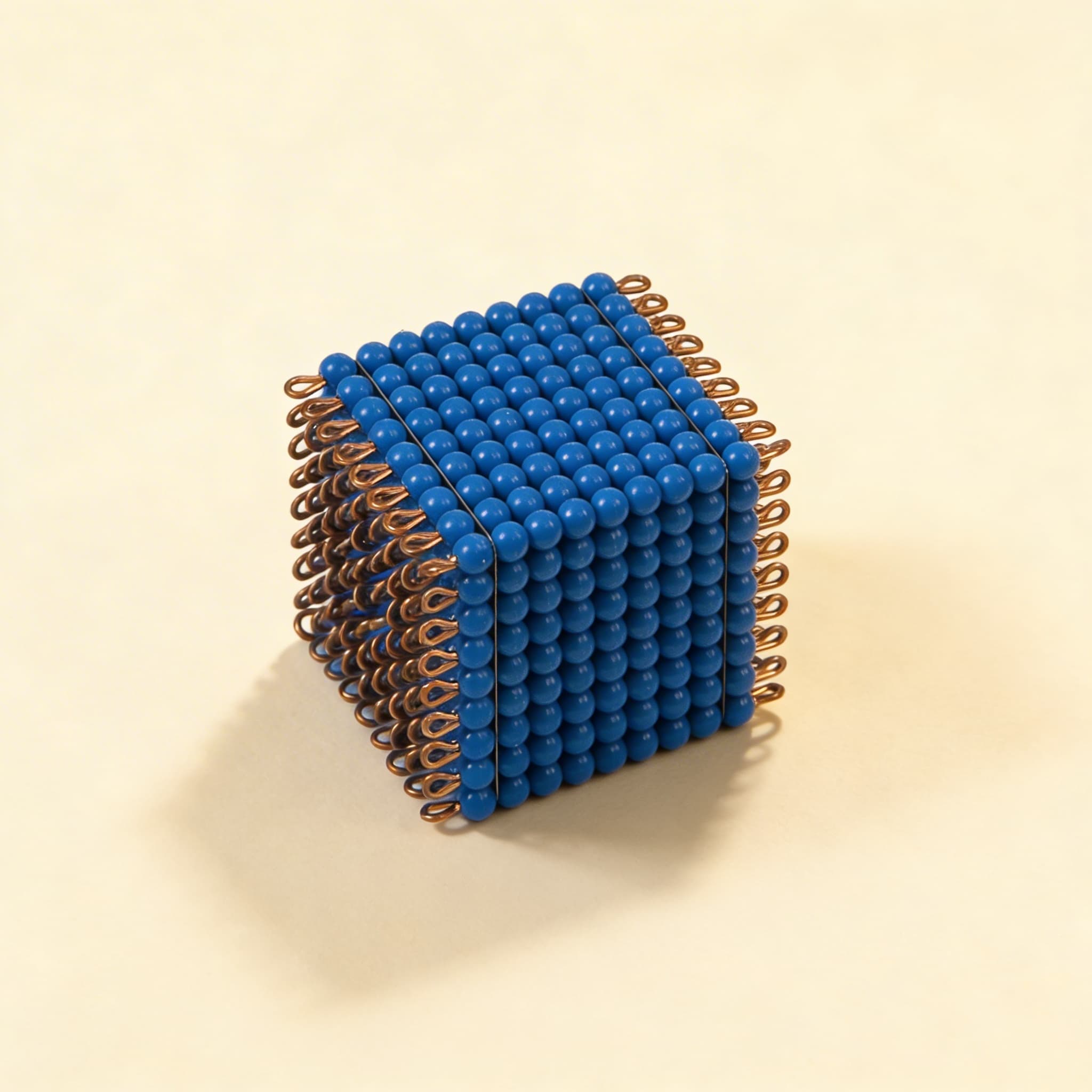 Nylon-Perlen-Würfel 9 — Dunkelblaue Einzelperlen für 9³-Konzept — Katalogansicht