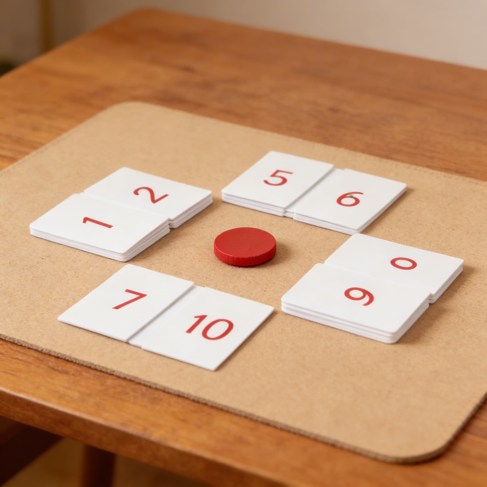 Zahlenkarten für das Multiplikationsbrett — Ansicht 3