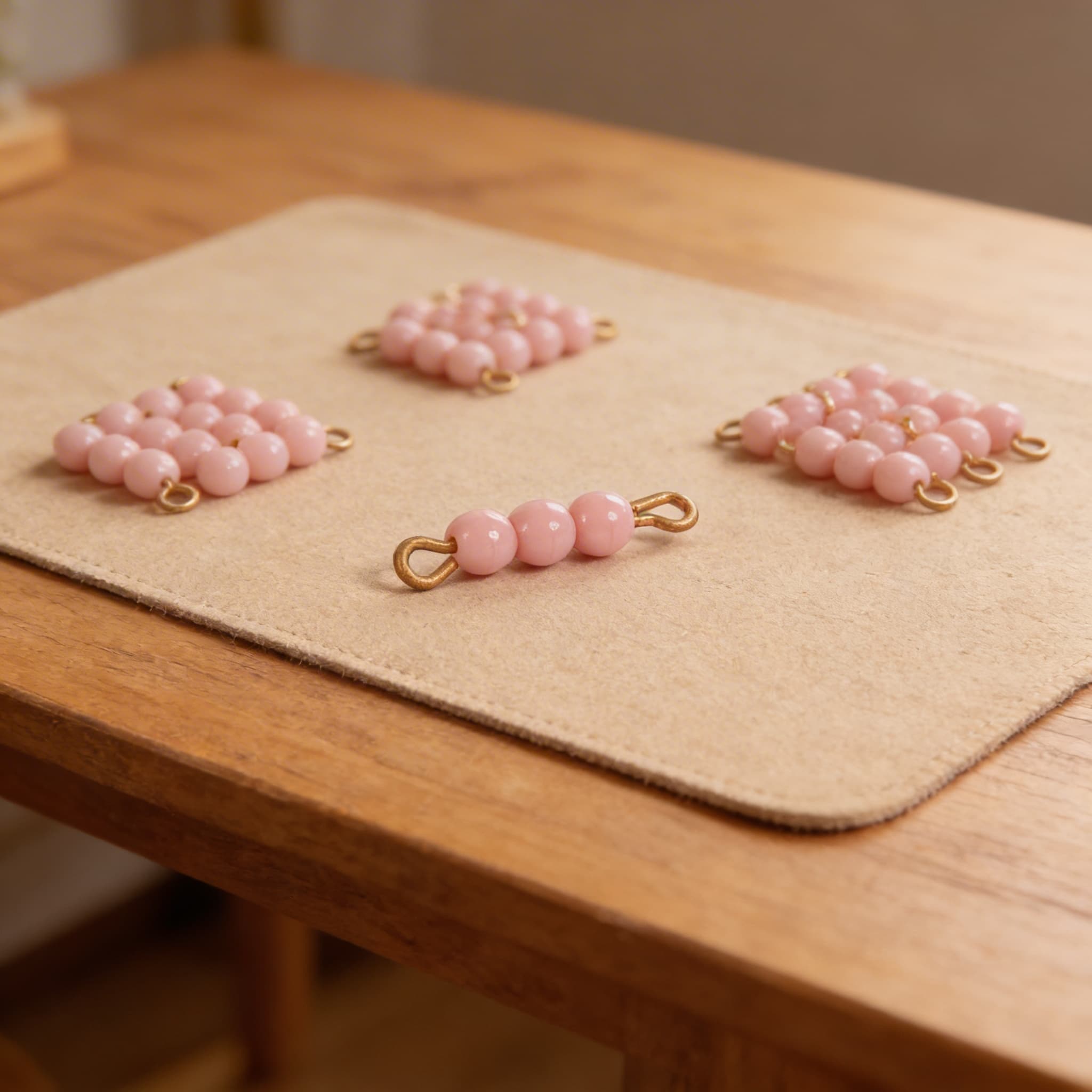 Einzelner Glasperlenstab der 3: Rosa — Ansicht 3