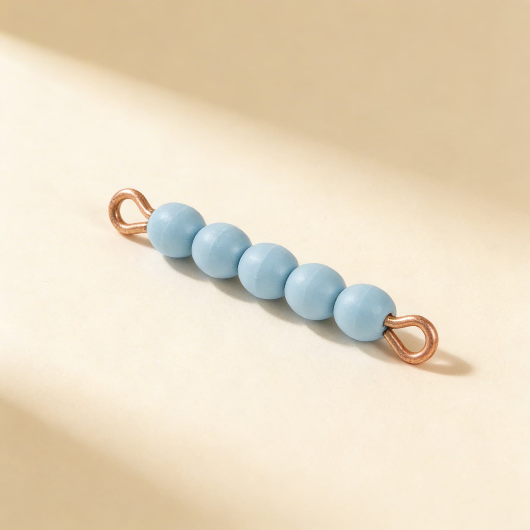 Einzelner Glasperlenstab der 5: Hellblau — Ansicht 2