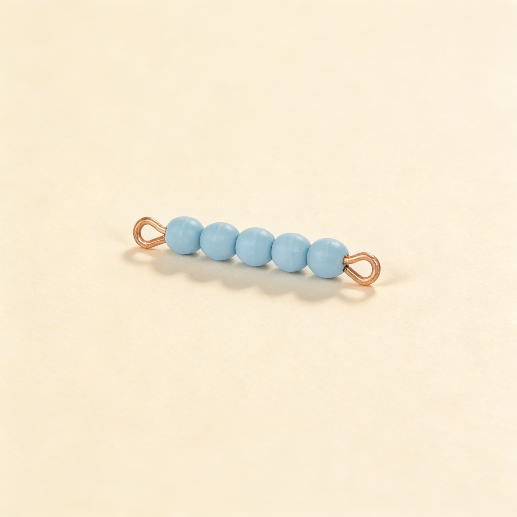 Einzelner Glasperlenstab der 5: Hellblau