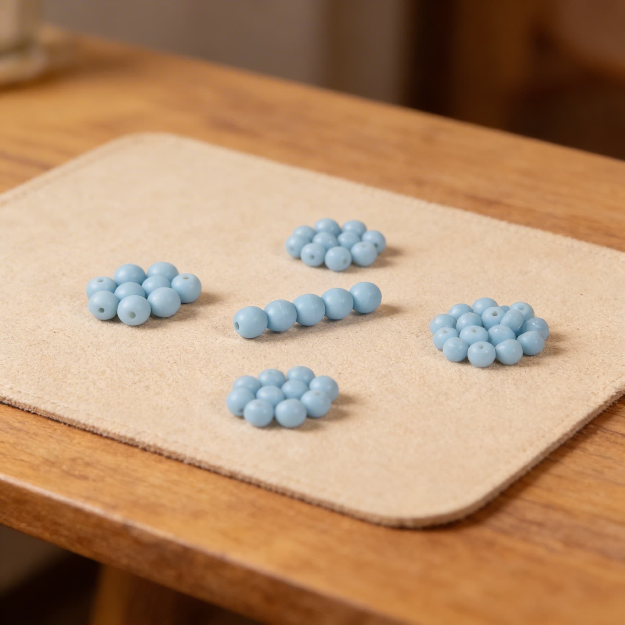 Einzelner Glasperlenstab der 5: Hellblau — Ansicht 3