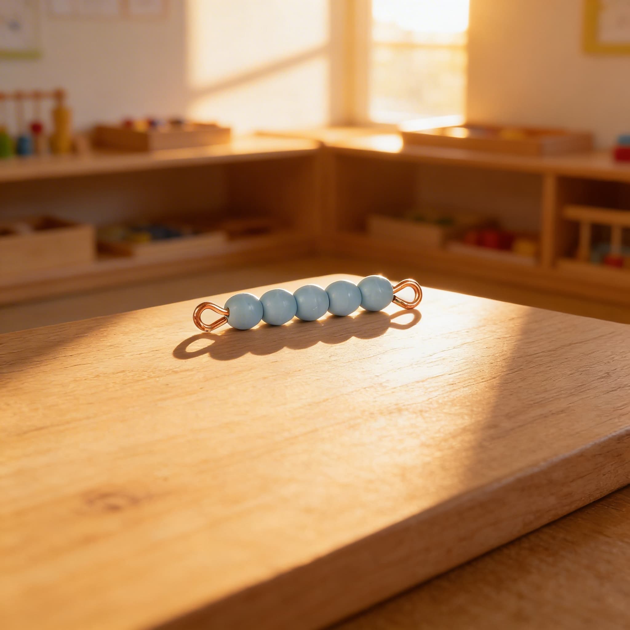 Einzelner Glasperlenstab der 5: Hellblau — Ansicht 4