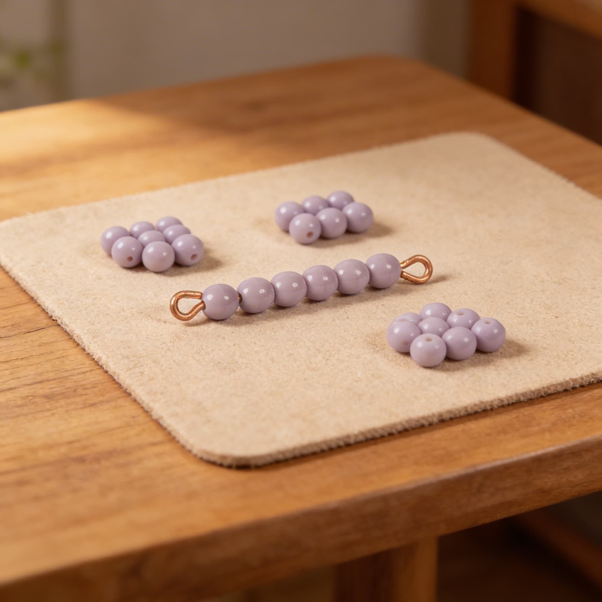 Einzelner Glasperlenstab der 6: Lila — Ansicht 3