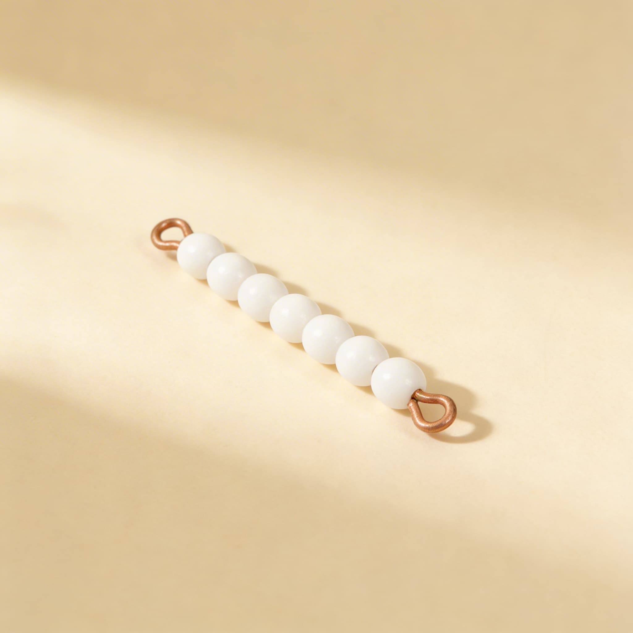 Einzelner Glasperlenstab der 7: Weiß — Ansicht 2