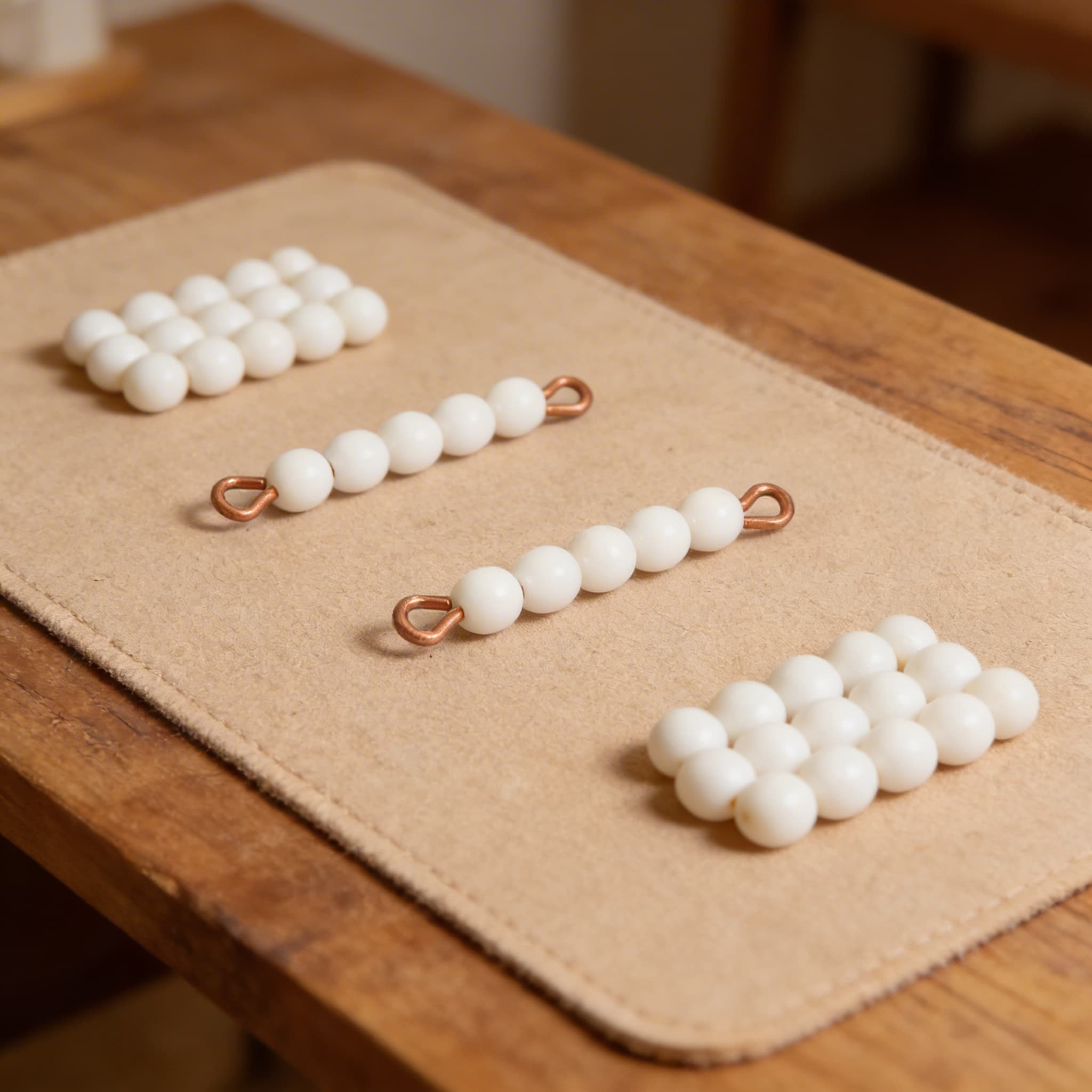 Einzelner Glasperlenstab der 7: Weiß — Ansicht 3