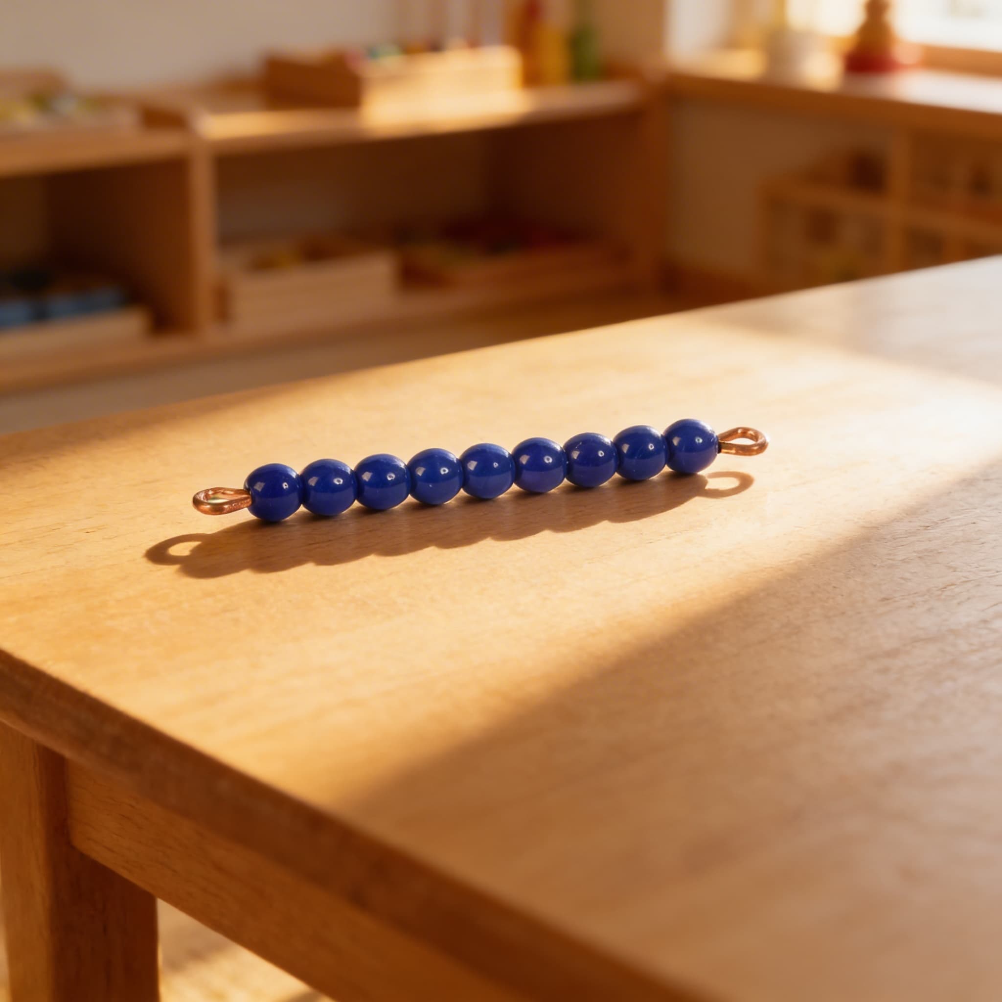 Einzelner Glasperlenstab der 9: Dunkelblau — Ansicht 4