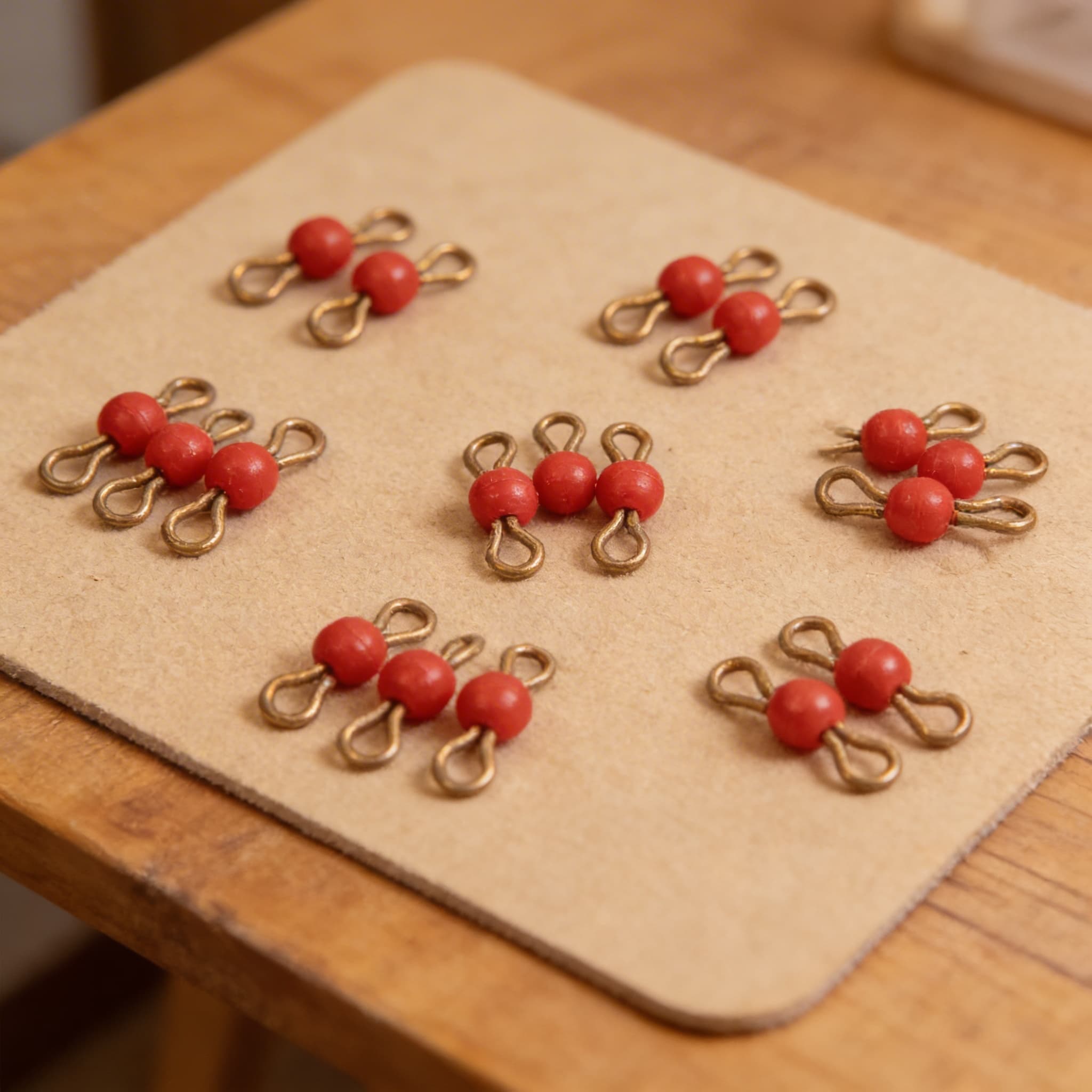 Einzelner Nylonperlenstab der 1: Rot — Ansicht 3