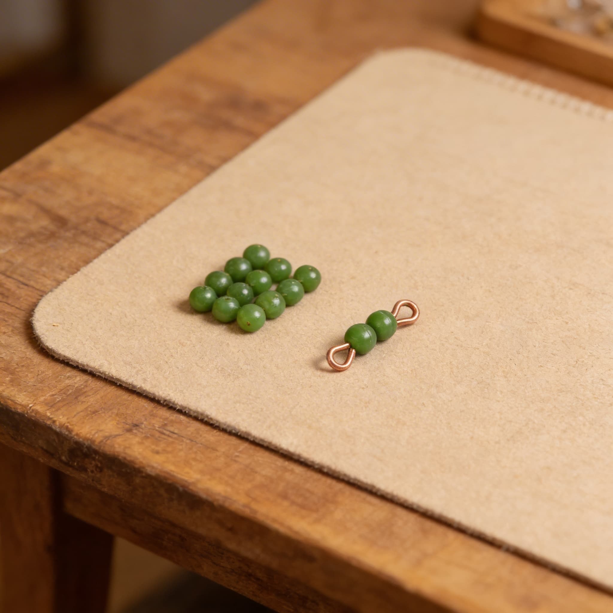 Einzelner Nylonperlenstab der 2: Grün — Ansicht 3