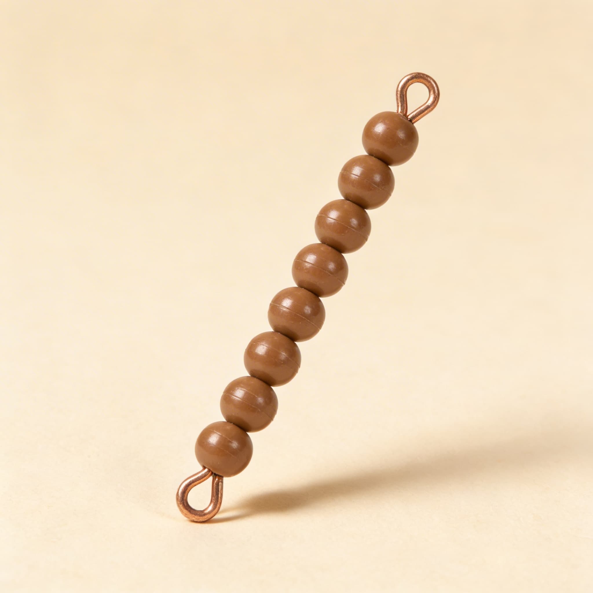 Einzelner Nylonperlenstab der 8: Braun — Ansicht 2