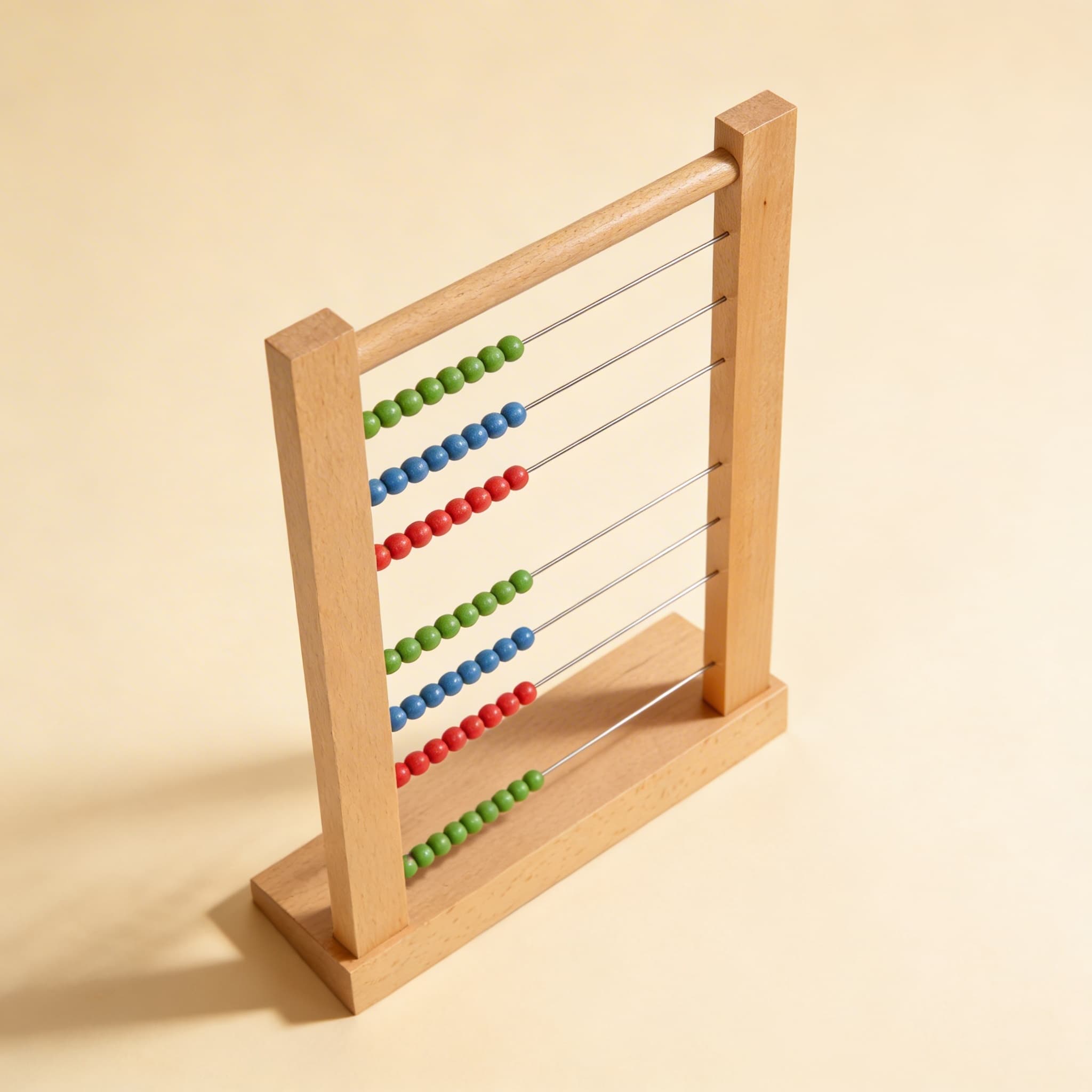 Grosser Perlenrahmen — Mathematische Operationen bis zur Million — Seitenansicht