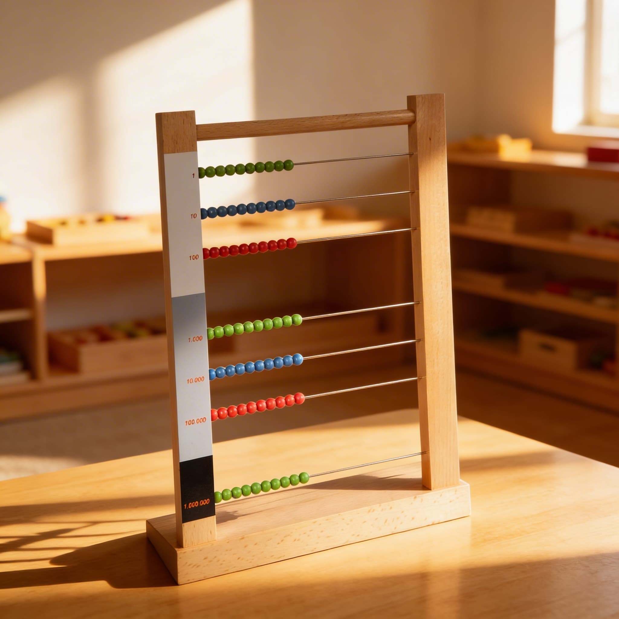 Grosser Perlenrahmen — Mathematische Operationen bis zur Million — Im Einsatz