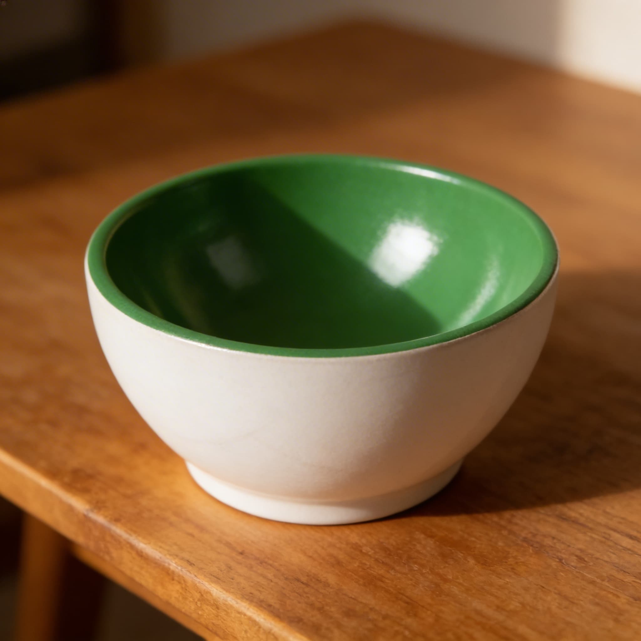 Holzbecher: Weiß / Grün — Ansicht 3