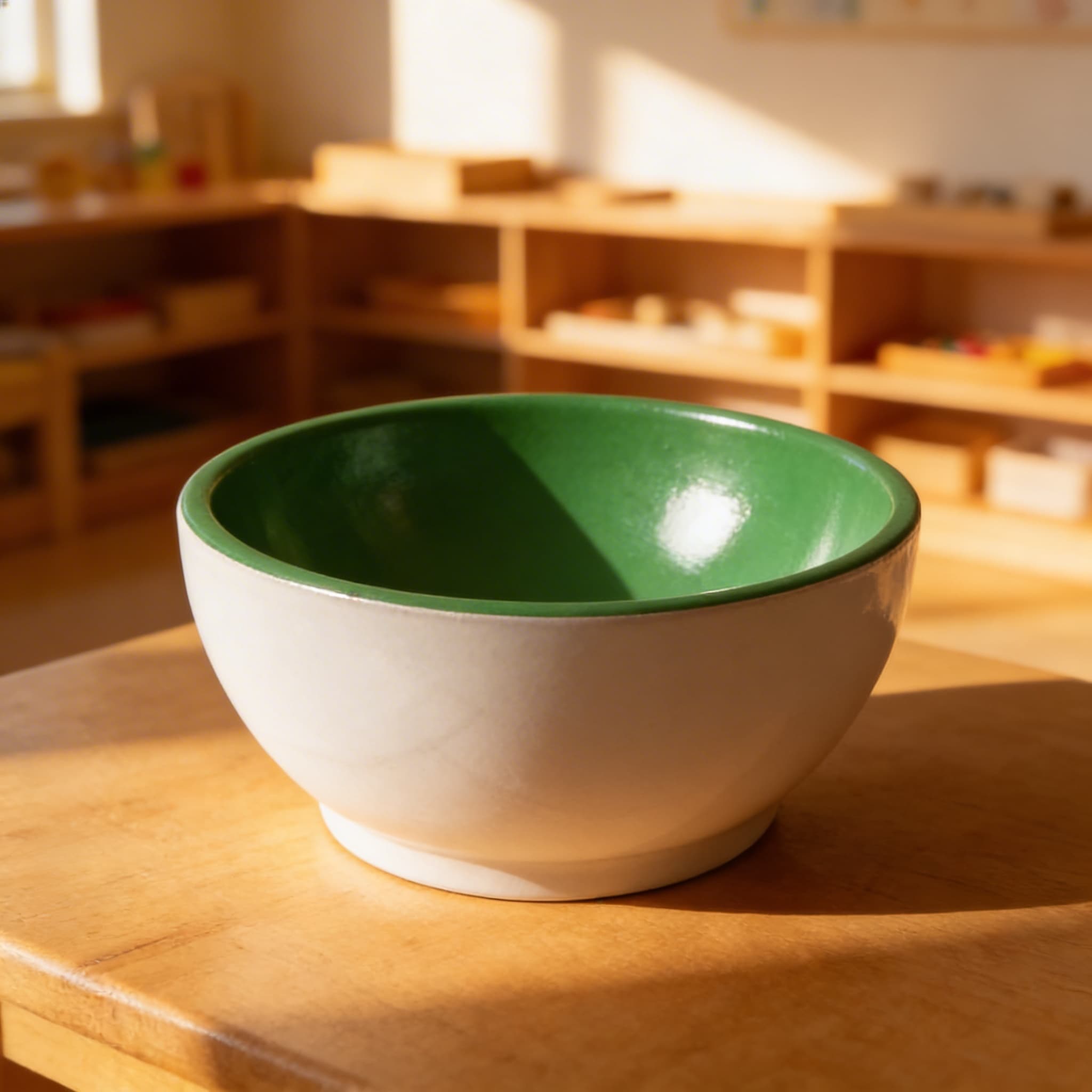 Holzbecher: Weiß / Grün — Ansicht 4