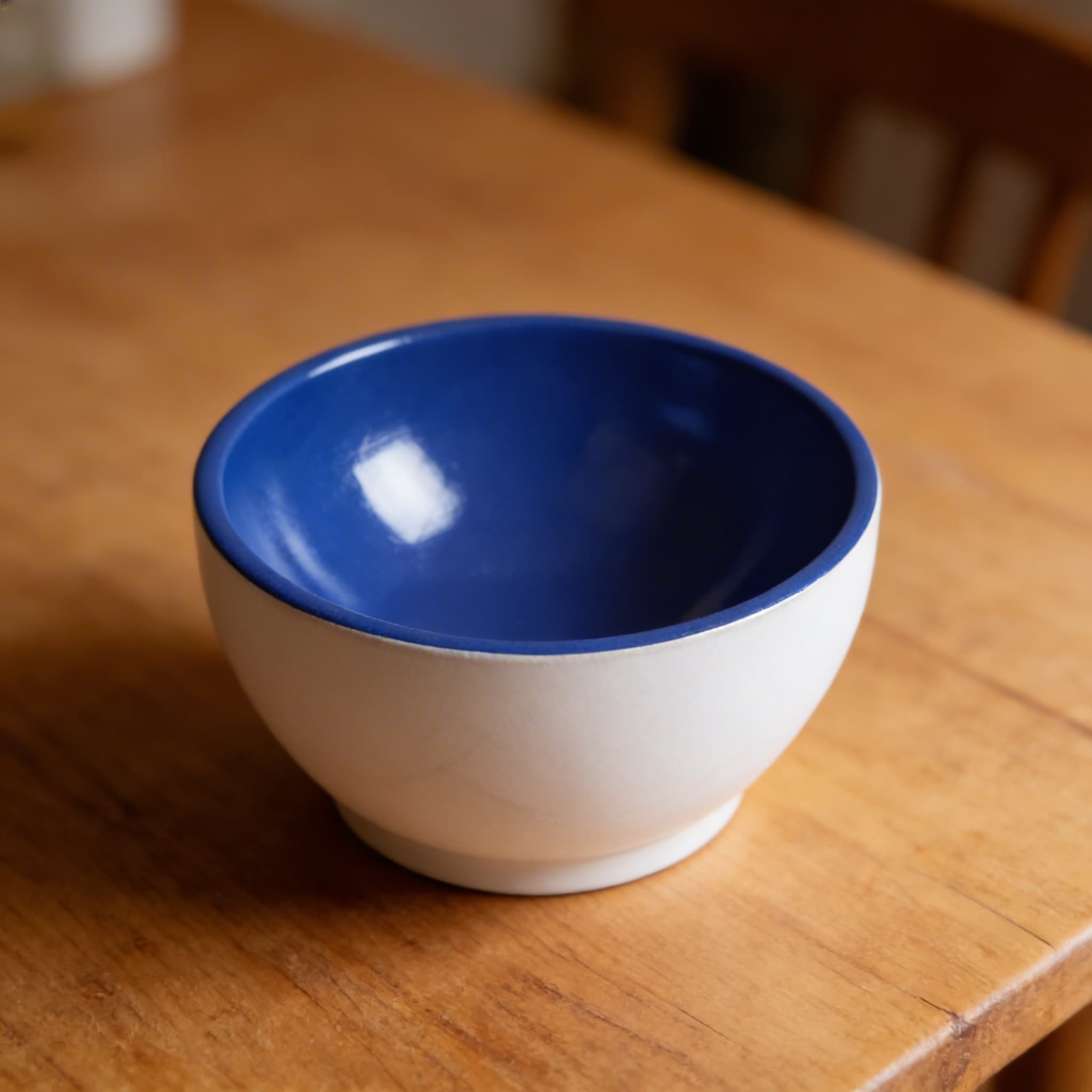 Holzbecher: Weiß / Blau — Ansicht 3