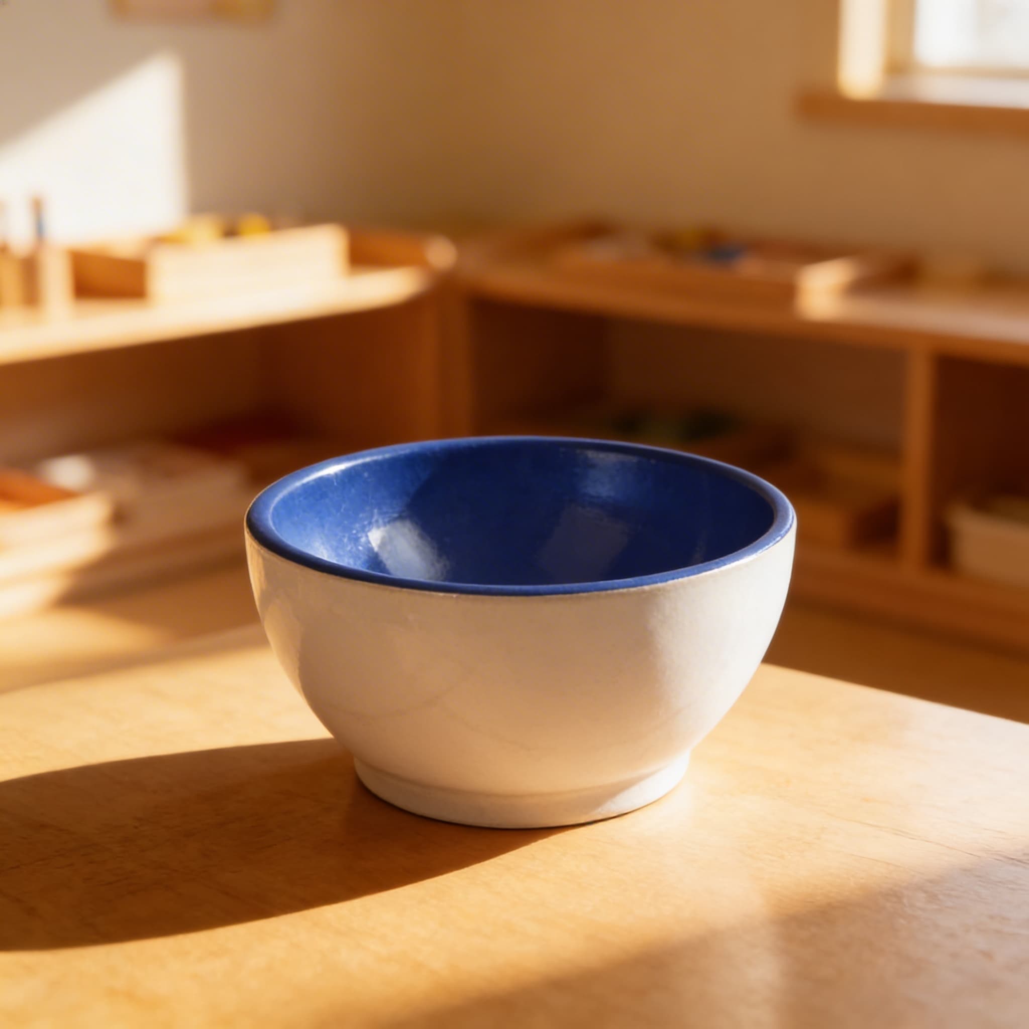 Holzbecher: Weiß / Blau — Ansicht 4