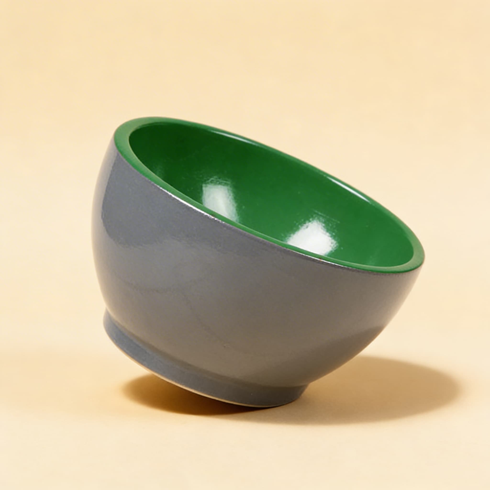 Holzbecher: Grau / Grün — Ansicht 2