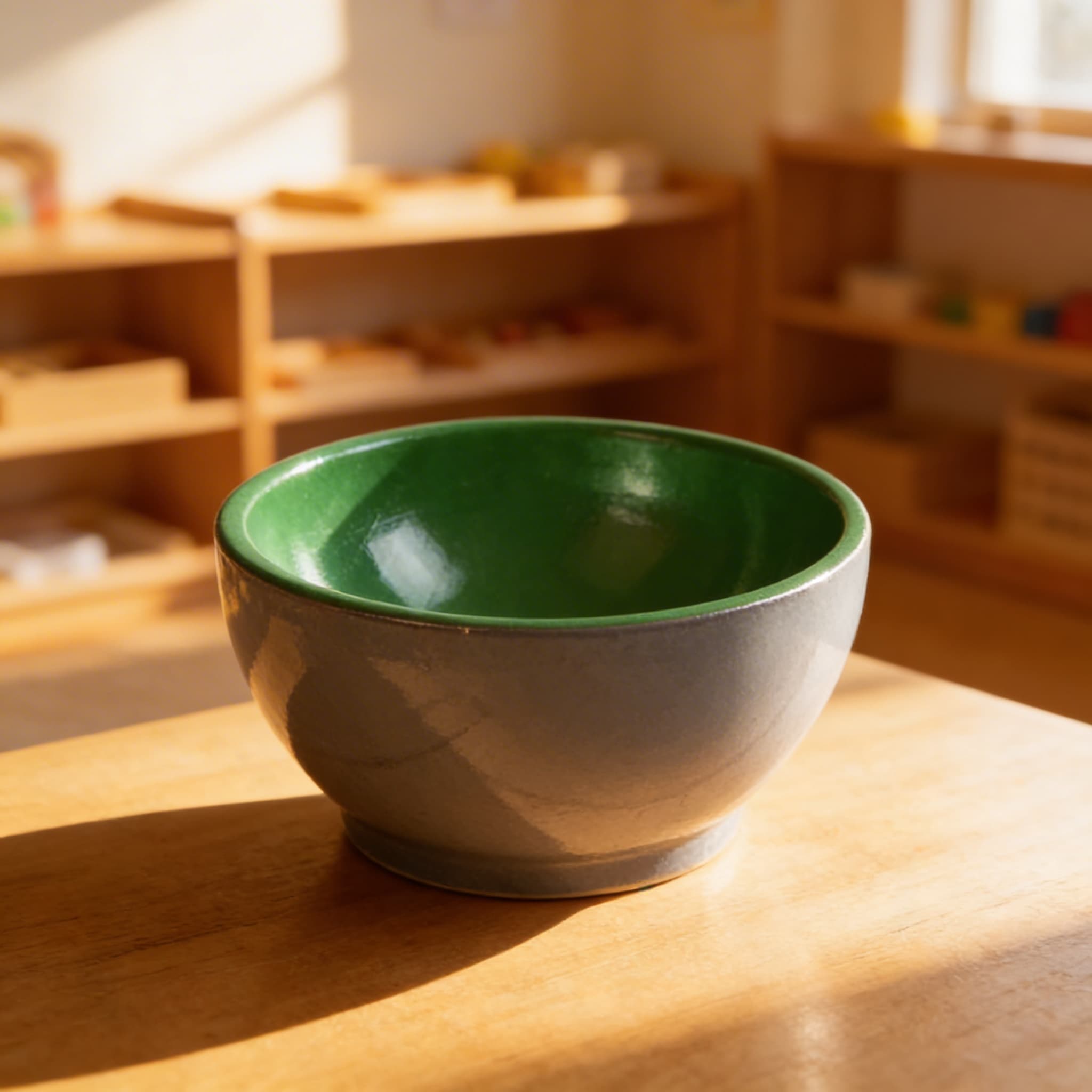 Holzbecher: Grau / Grün — Ansicht 4