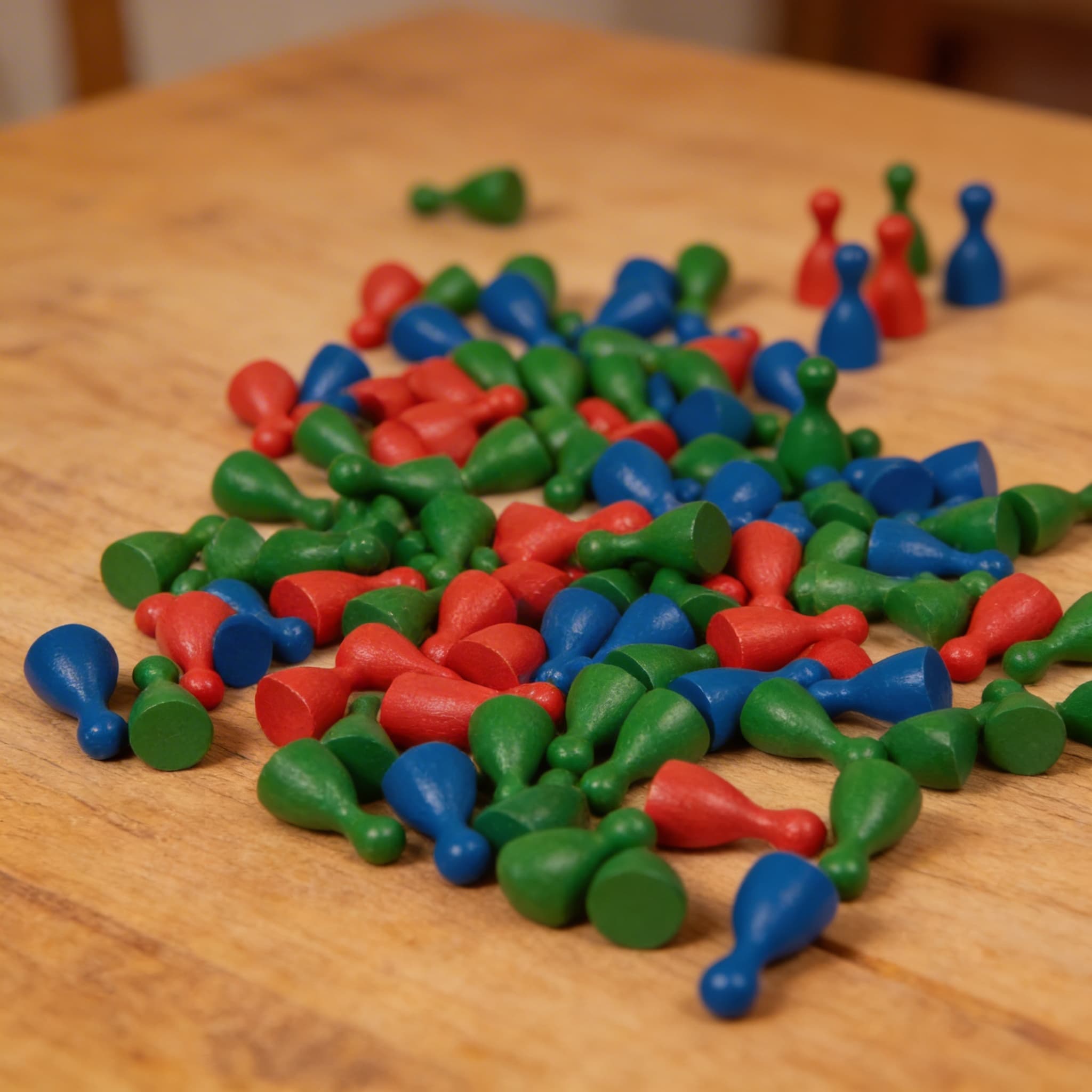 Kleine Kegel: Grün, Blau, Rot (100 Stück) — Ansicht 3