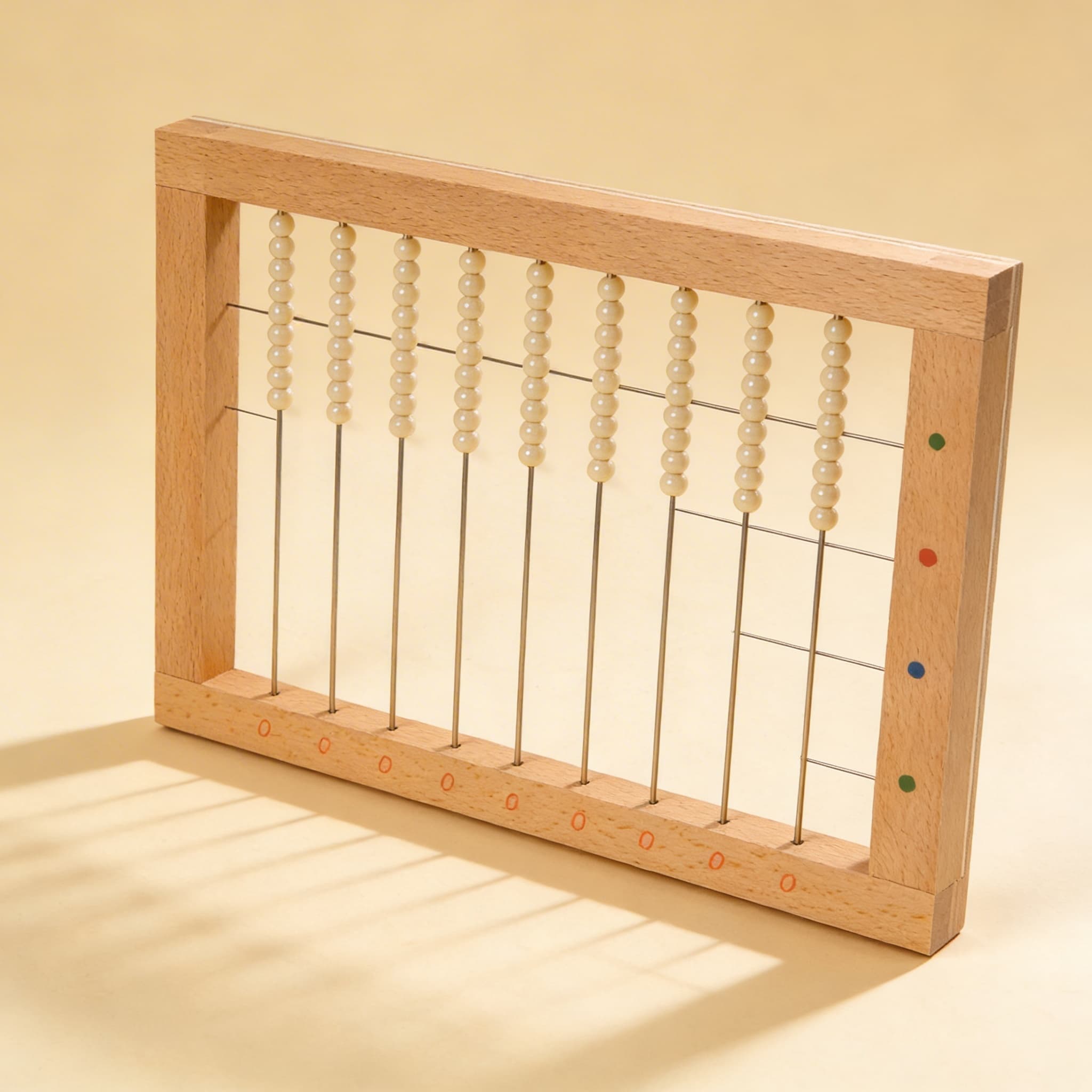 Flacher Perlenrahmen — Fortgeschrittene Mathematik mit Hierarchien — Seitenansicht