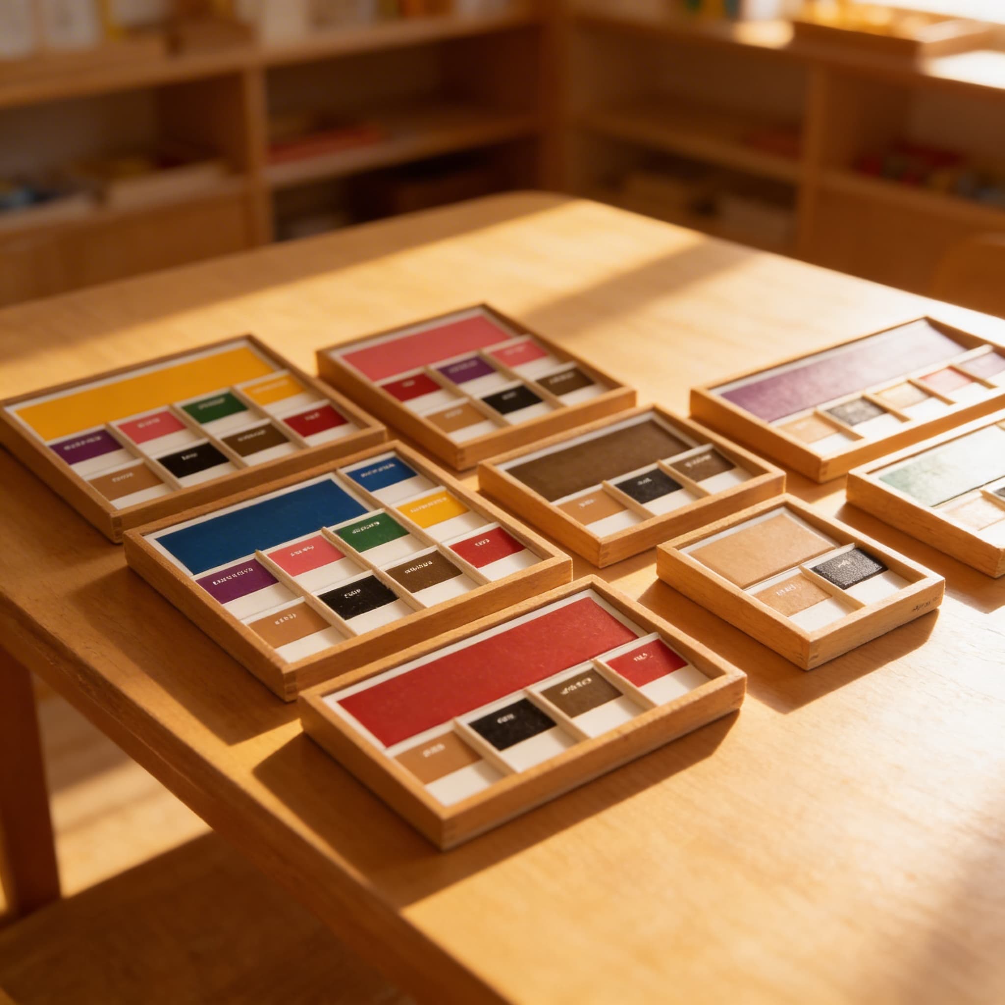 Gramatické krabice — Barevné karty pro analýzu vět — Při použití