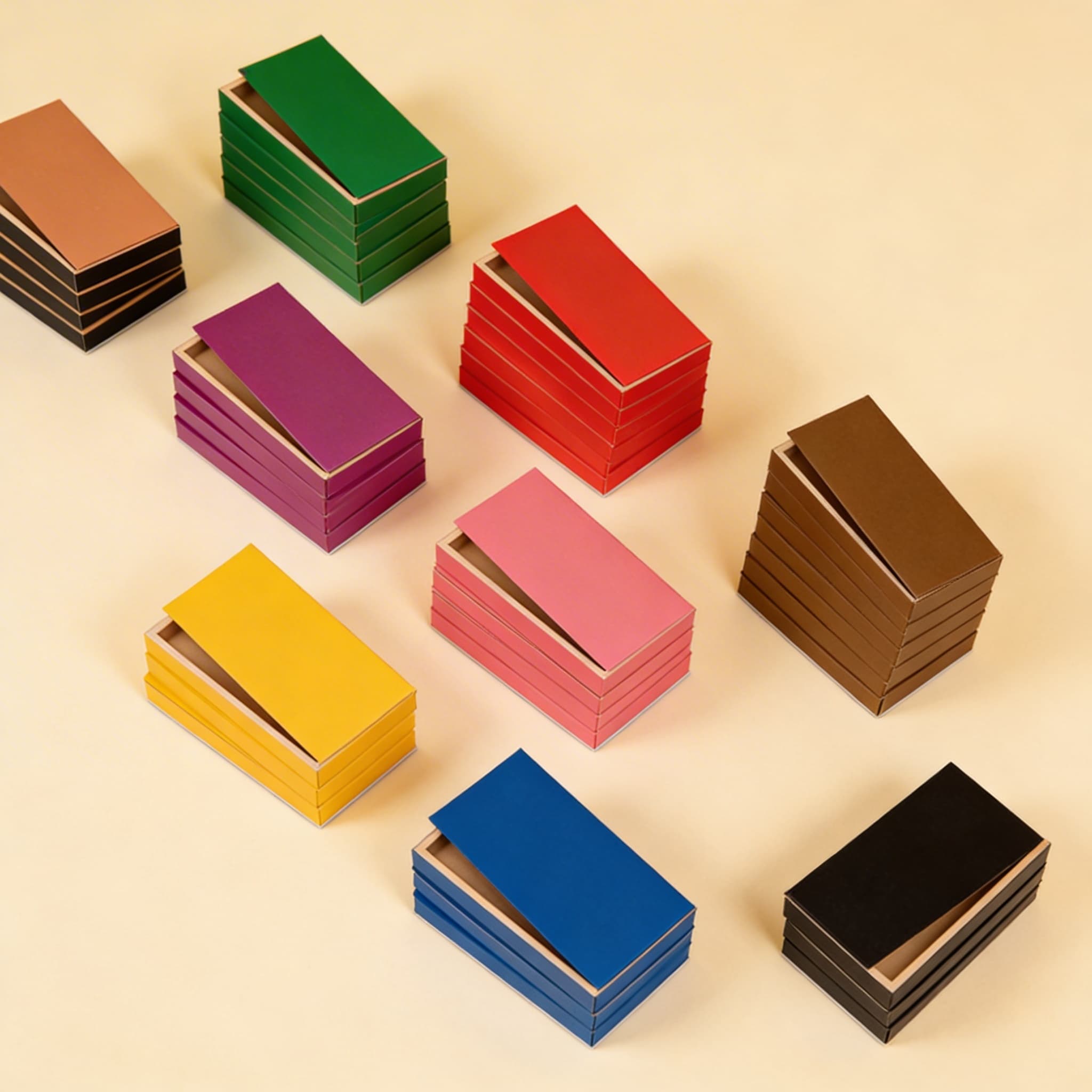 Grammatik-Füllboxen — Organisationssystem für Sprachsymbolarbeit — Seitenansicht