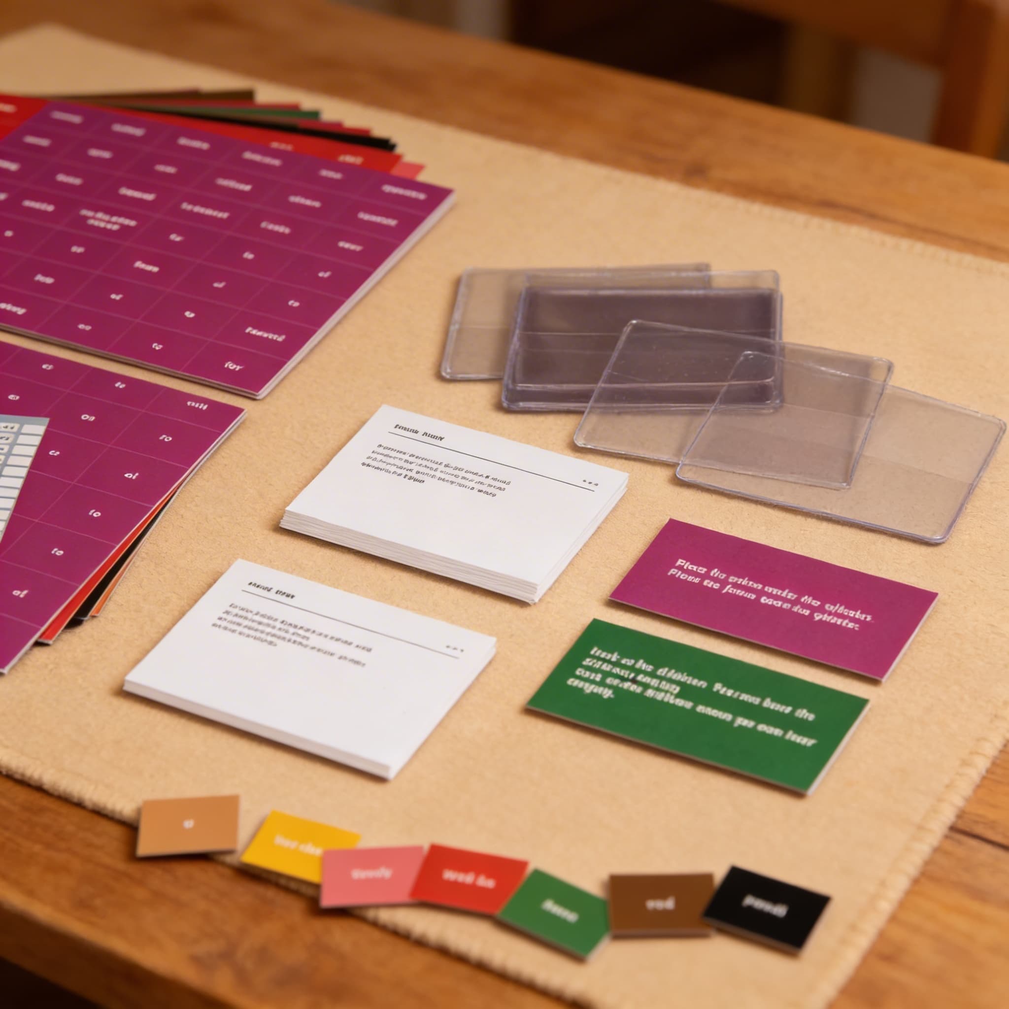 Grammatik-Analysekarten — Sprachstruktur für Elementarstufe — Detailansicht