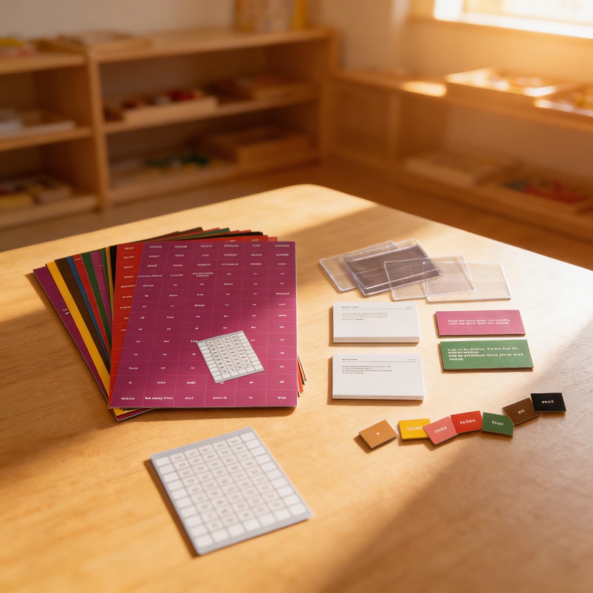 Grammatik-Analysekarten — Sprachstruktur für Elementarstufe — Im Einsatz