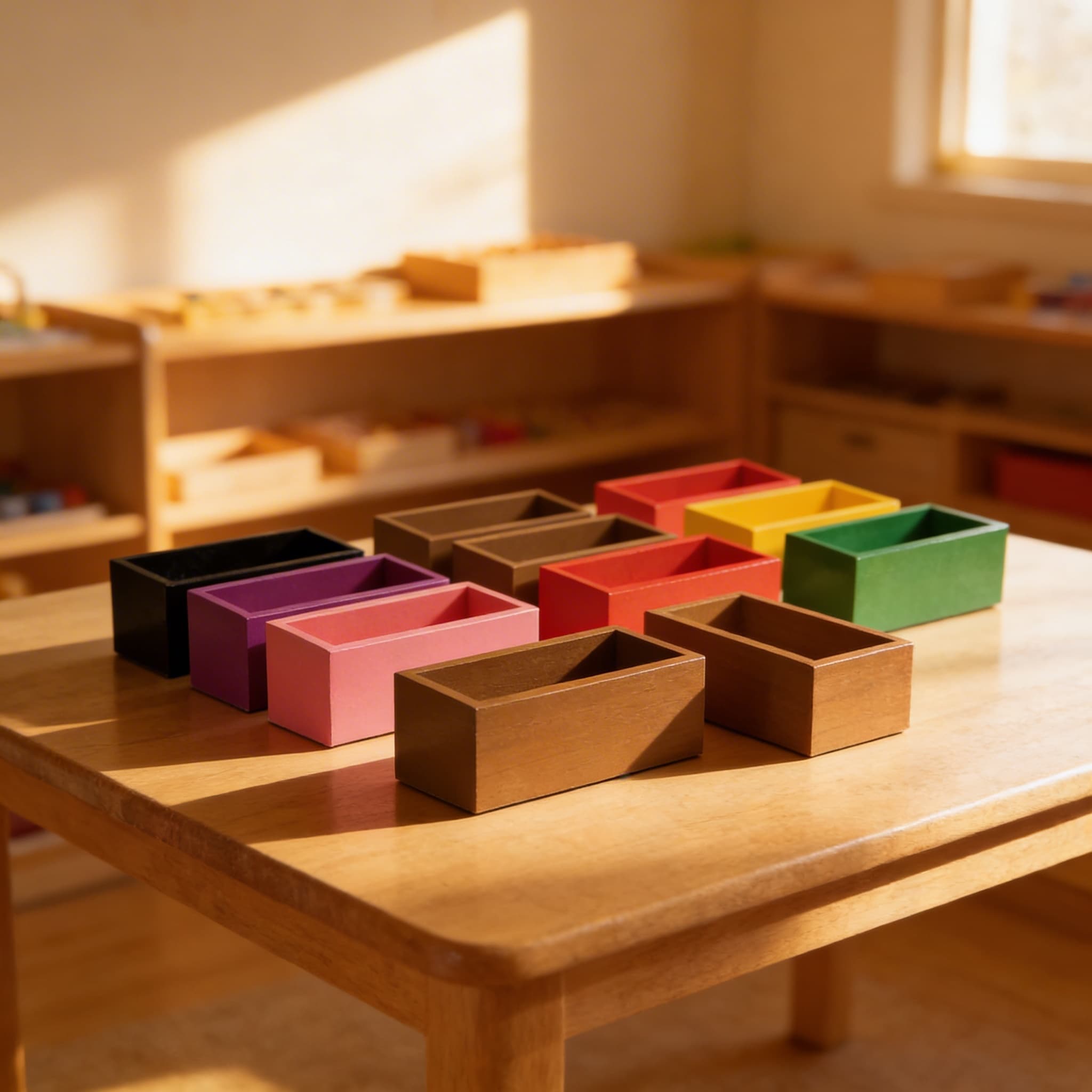 Grammatik-Befehlskästen — Acht farbkodierte Aktivitätsboxen — Im Einsatz