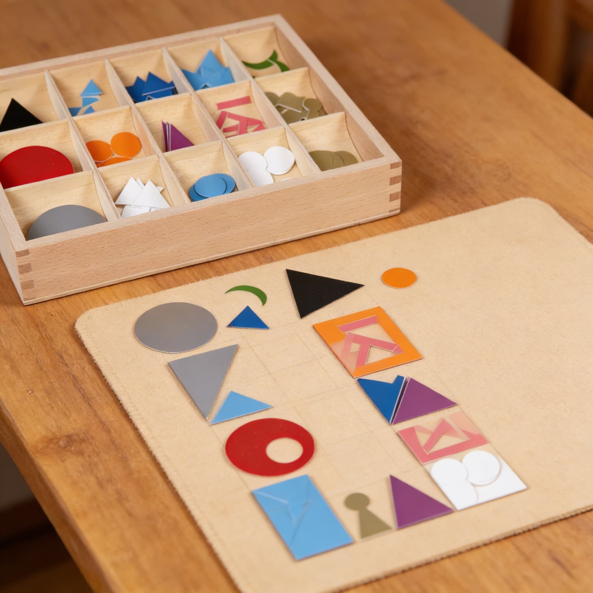 Grammatik-Symbole-Set — Plastik Farbkodierte Wortarten — Detailansicht