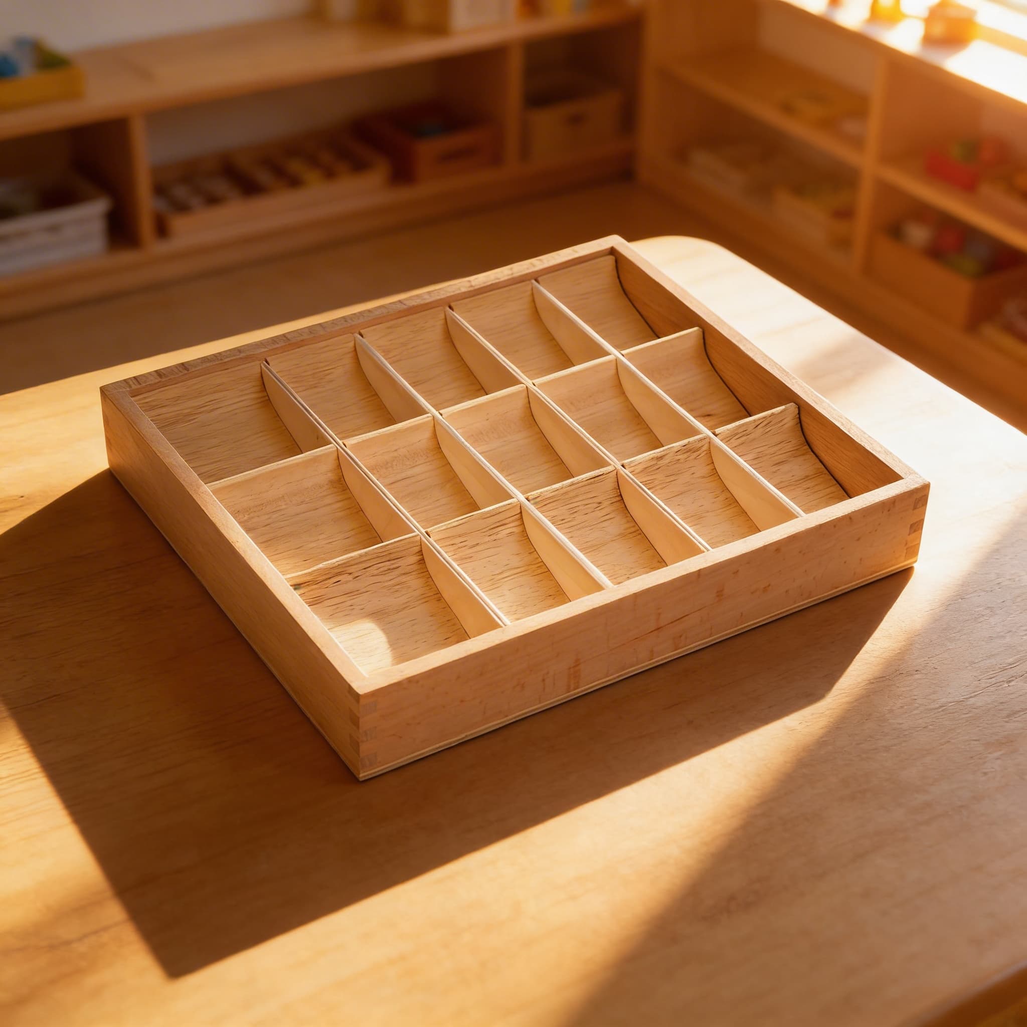 Grammatiksymbole Box — 15 Fächer Aufbewahrung — Im Einsatz